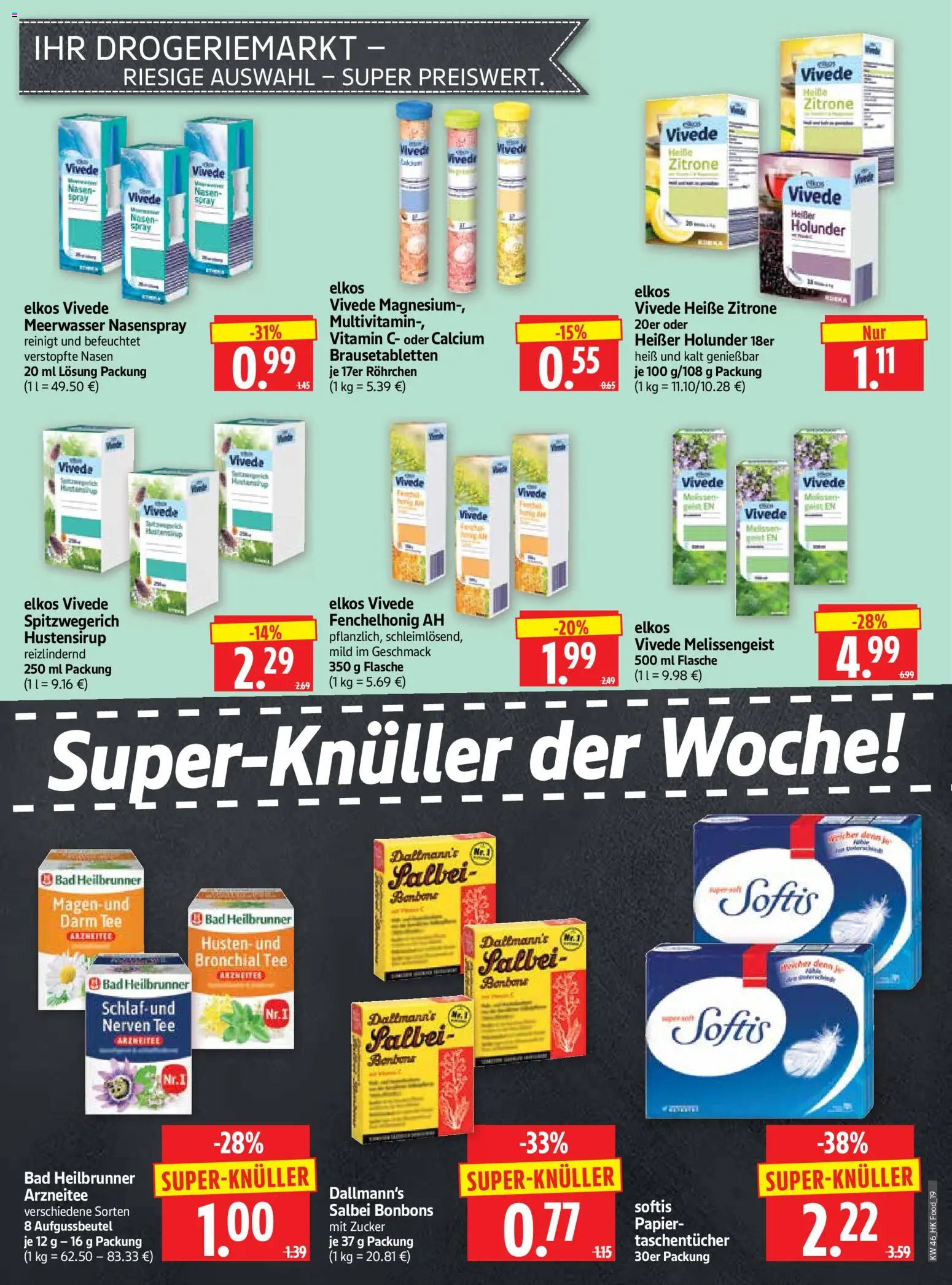 HERKULES Prospekt 	 – gültig ab 10.11.2025 | Seite: 19 | Produkte: Bad, Zucker, Zitrone, Tee
