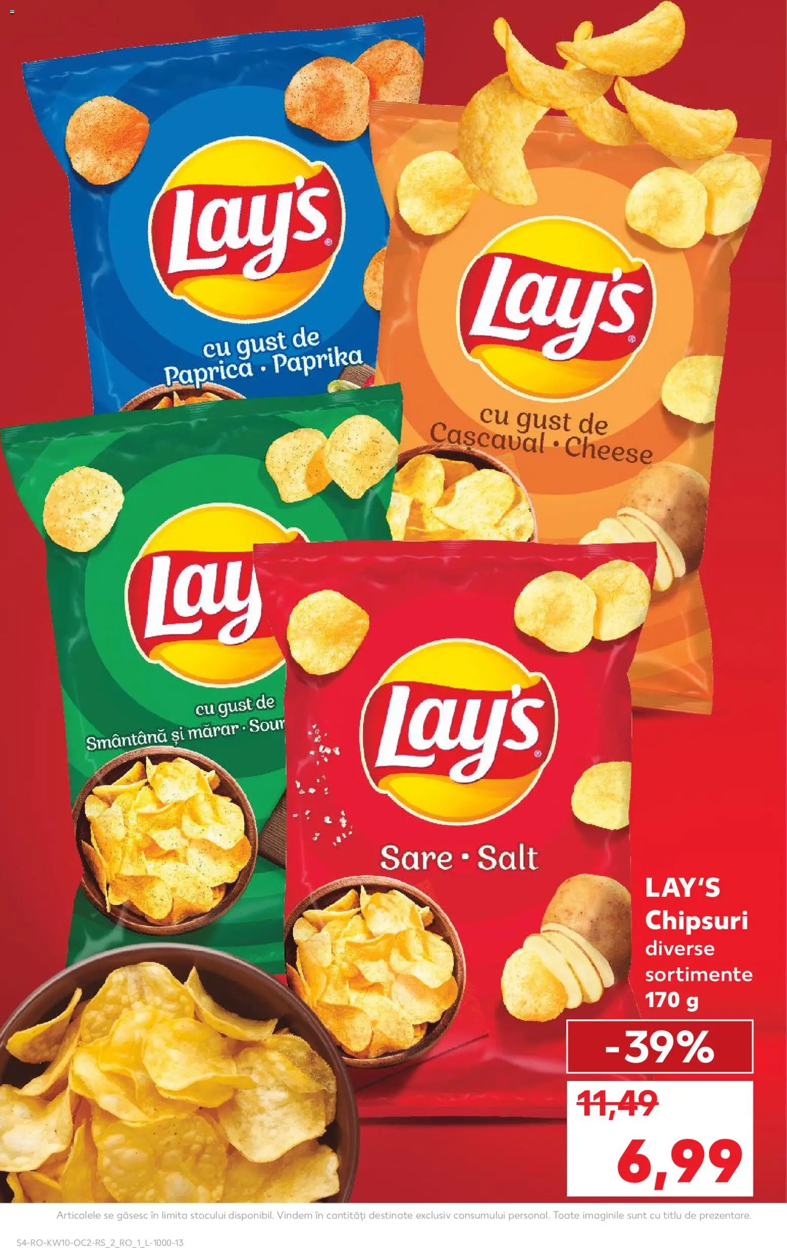 Noul catalog Kaufland – valabil de la 04.03.2026 | Pagină: 4 | Produse: Cașcaval, Chipsuri, Smântână, Sare