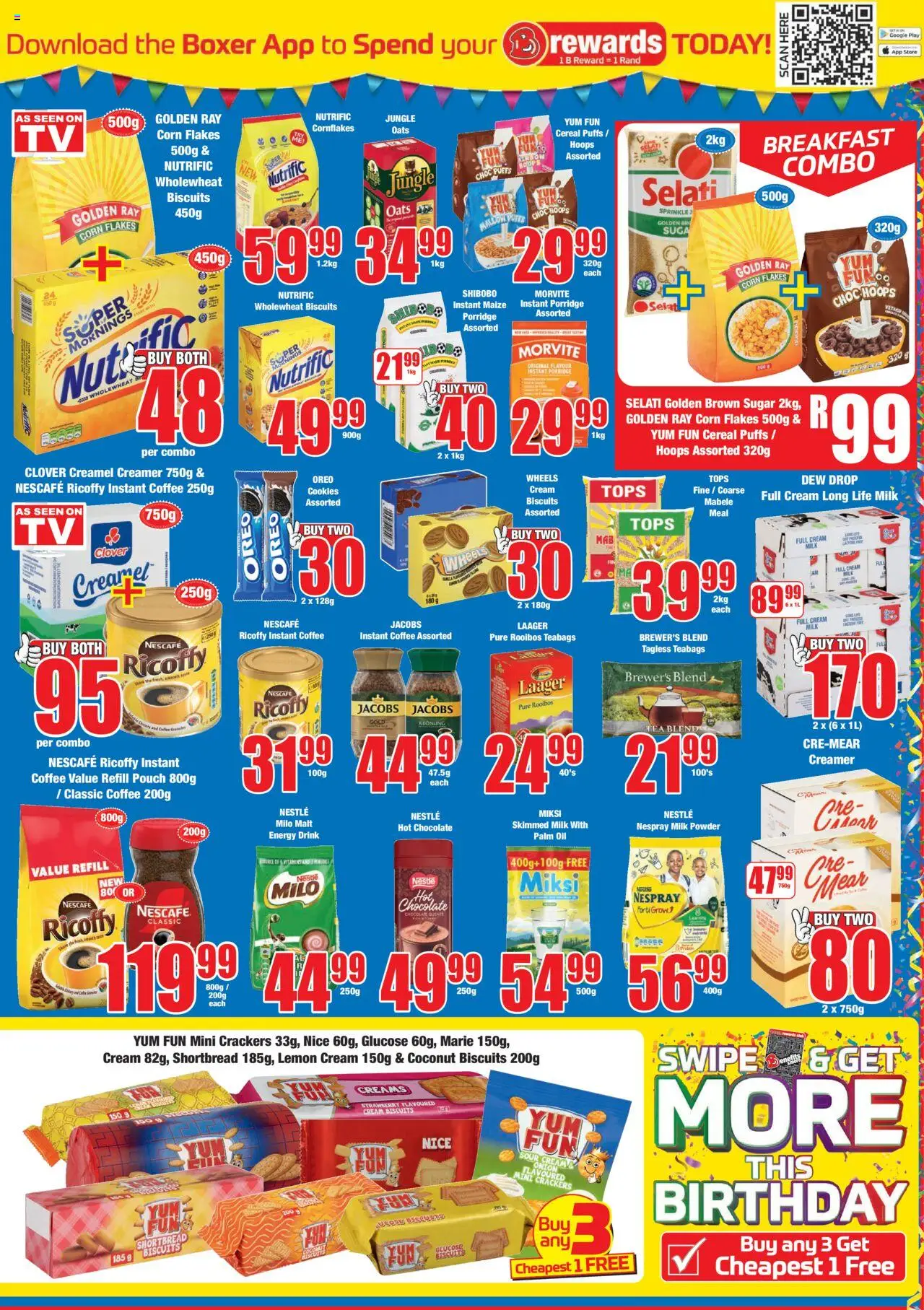 Boxer - Free State, Northern Cape, North West - Specials │ valid from 11.08.2025 | Page: 5 | Products: Milk, Sour cream, Cream, Cookies