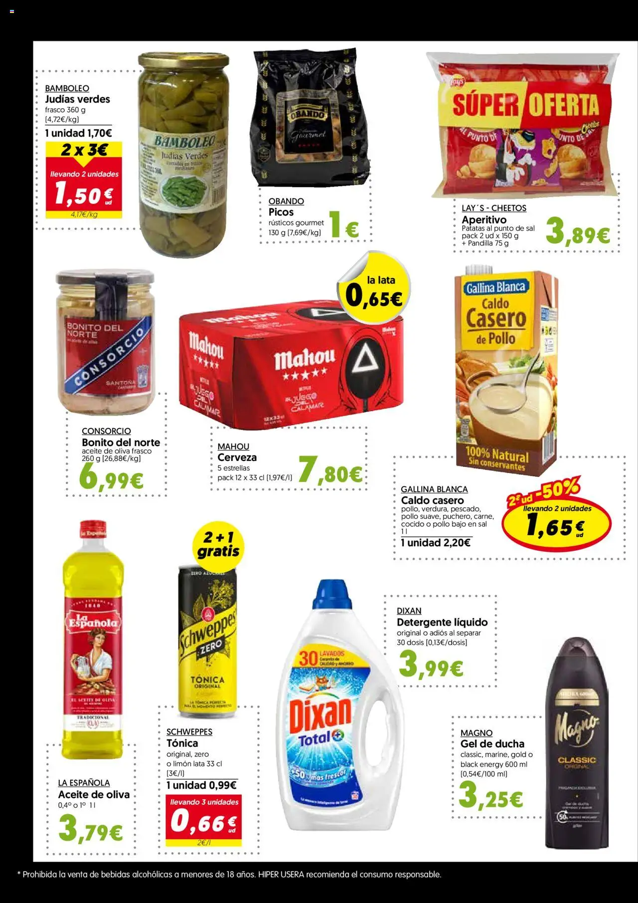 Hiper Usera folleto │ válido desde el 11.06.2025 | Página: 8 | Productos: Gel de ducha, Cerveza, Detergente líquido, Ducha