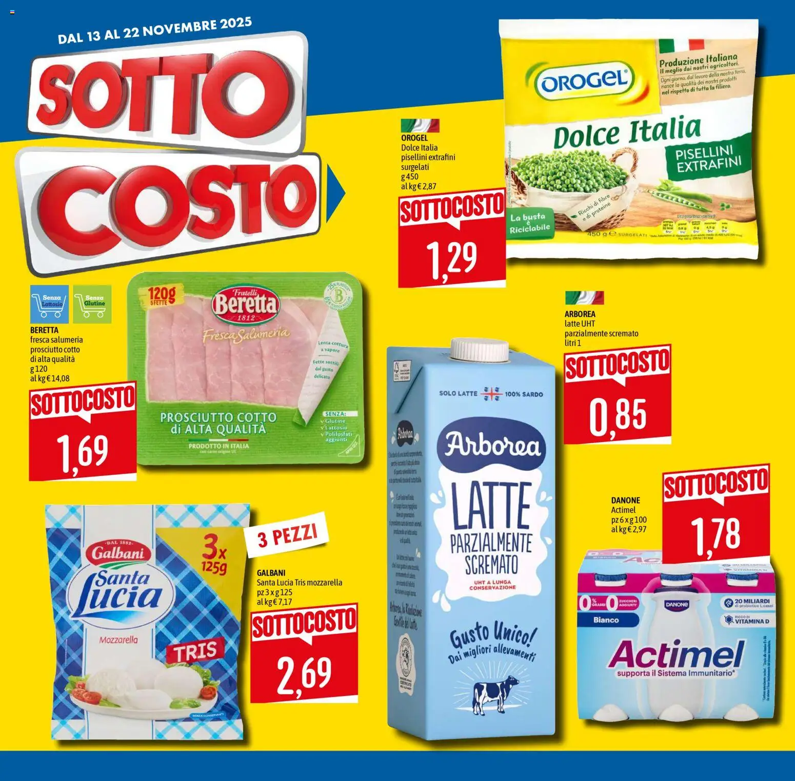 Volantino Emisfero del 13.11.2025 | Pagina: 8 | Prodotti: Prosciutto Cotto, Mozzarella, Latte, Prosciutto