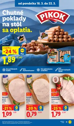 Lidl leták platný od 16.03.2026 | Strana: 18 | Produkty: Stôl, Šunka, Párky