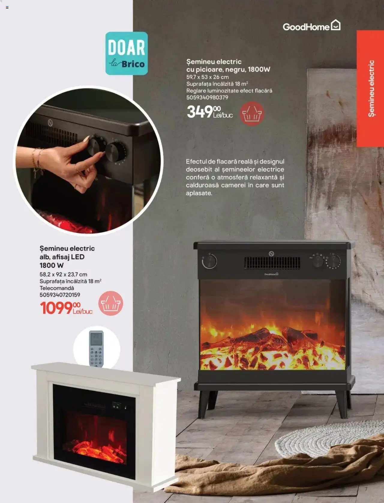 Brico Depot catalog - Încălzire – valabil de la 01.11.2024 | Pagină: 7 | Produse: Șemineu