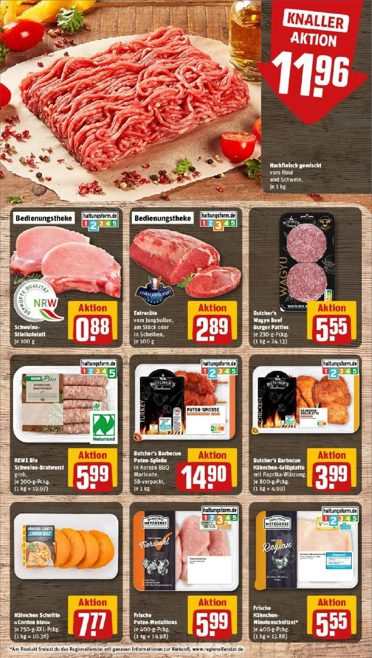 Rewe prospekt Warburg	 - gültig ab dem 13.07.2025 | Seite: 8 | Produkte: Grill, Hahnchen, Paprika, Hackfleisch
