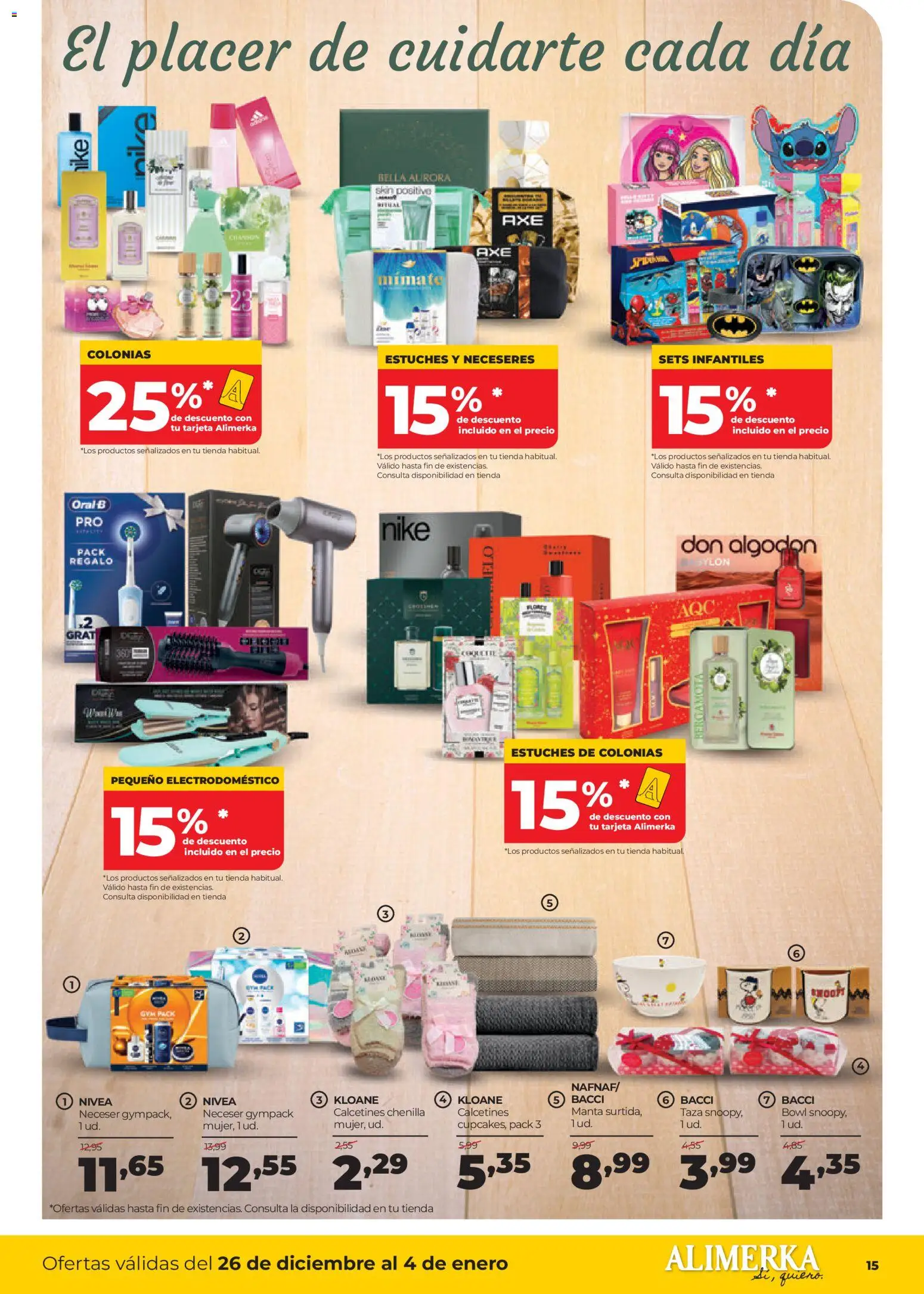 Alimerka folleto │ válido desde el 26.12.2025 | Página: 15 | Productos: Manta, Neceser