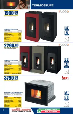 Anteprima del volantino Bricofer Autunno Inverno catalogo valido a partire dal 22.10.2025 | Pagina: 6 | Prodotti: Pellet, Telecomando