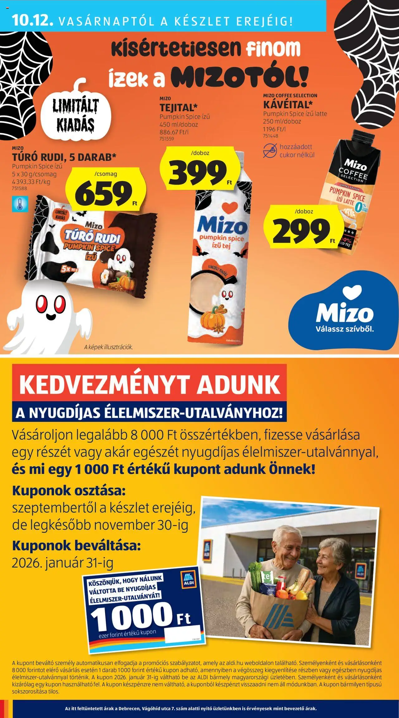 Aldi akciós ujság - amely érvényes a következő dátumtól: 09.10.2025 | Oldal: 40 | Termékek: Túró rudi, Tej, Túró, Cukor