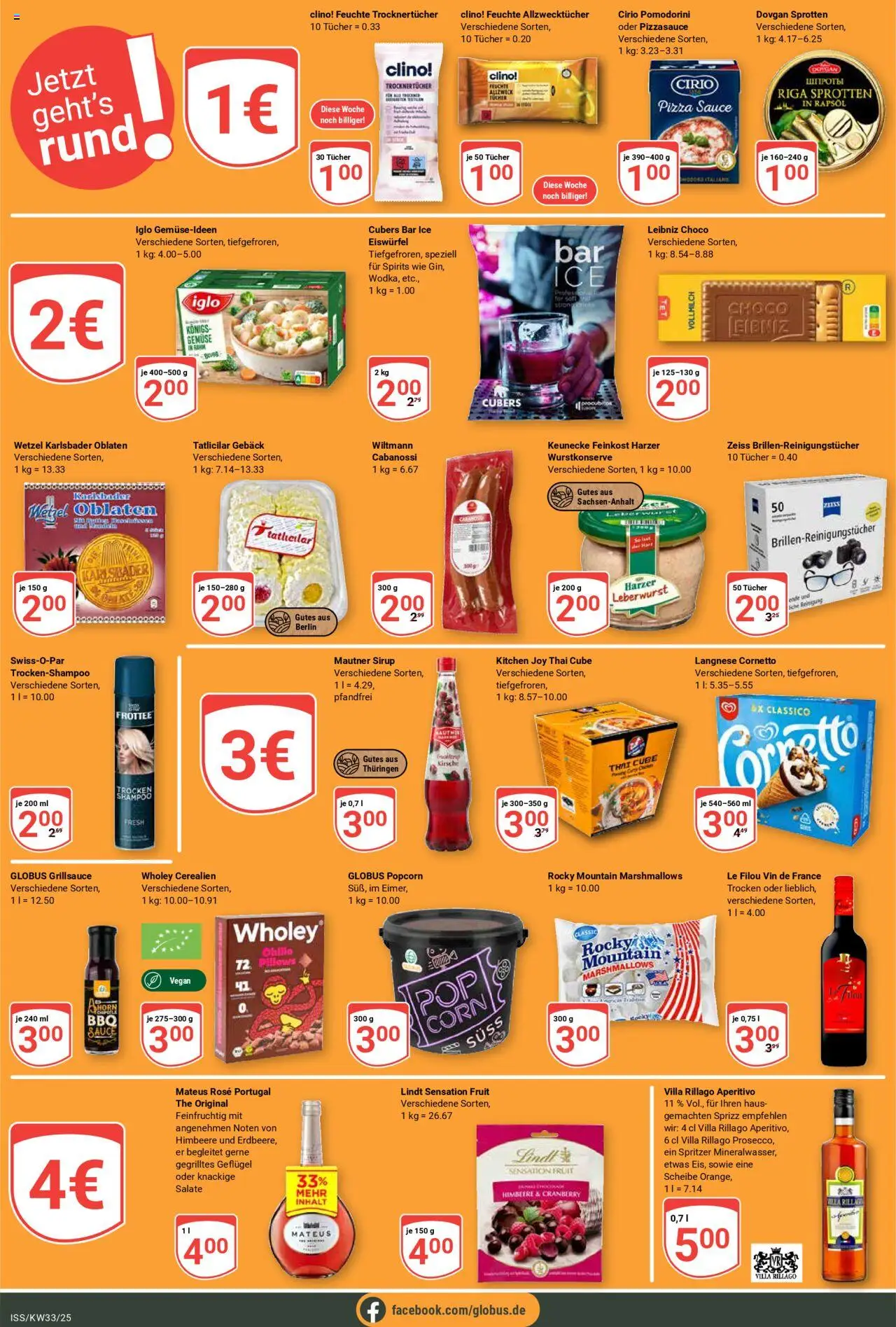 Globus Prospekt 	 - gültig ab dem 11.08.2025 | Seite: 18 | Produkte: Le filou, Sirup, Himbeere, Pizza
