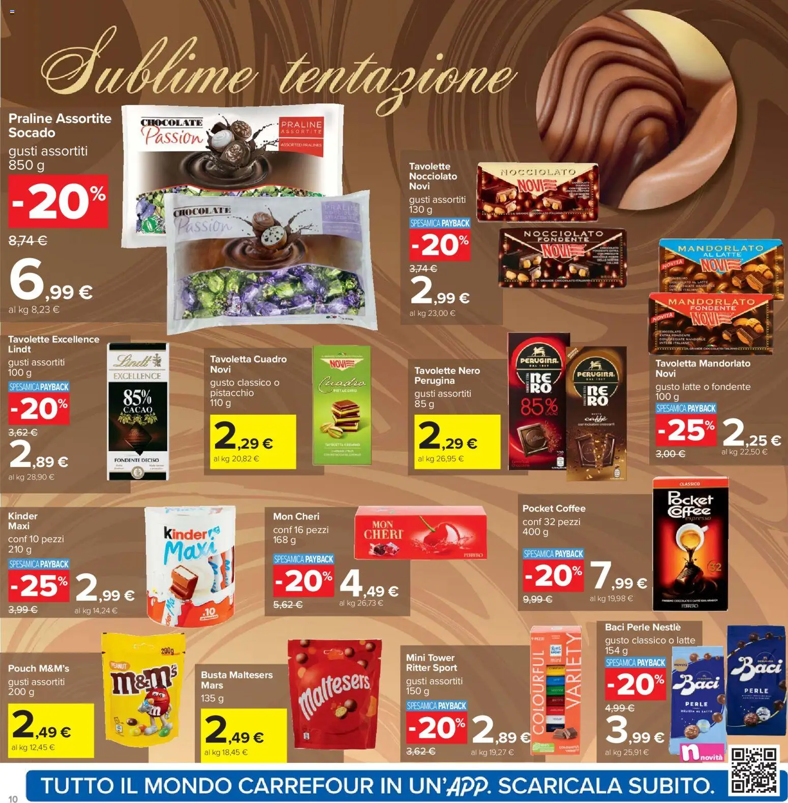 Volantino Carrefour del 17.11.2025 | Pagina: 10 | Prodotti: Caffè, Cioccolato, Latte, Cacao