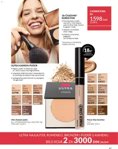 ULTRA HAJLAJTER, RUMENILO, BRONZER I PUDER U KAMENU, ULTRA HAJLAJTER, RUMENILO, BRONZER I PUDER U KAMENU BILO KOJA 2 ZA - pregled AVON kataloga - važi od 01.02.2026 | Strana: 73