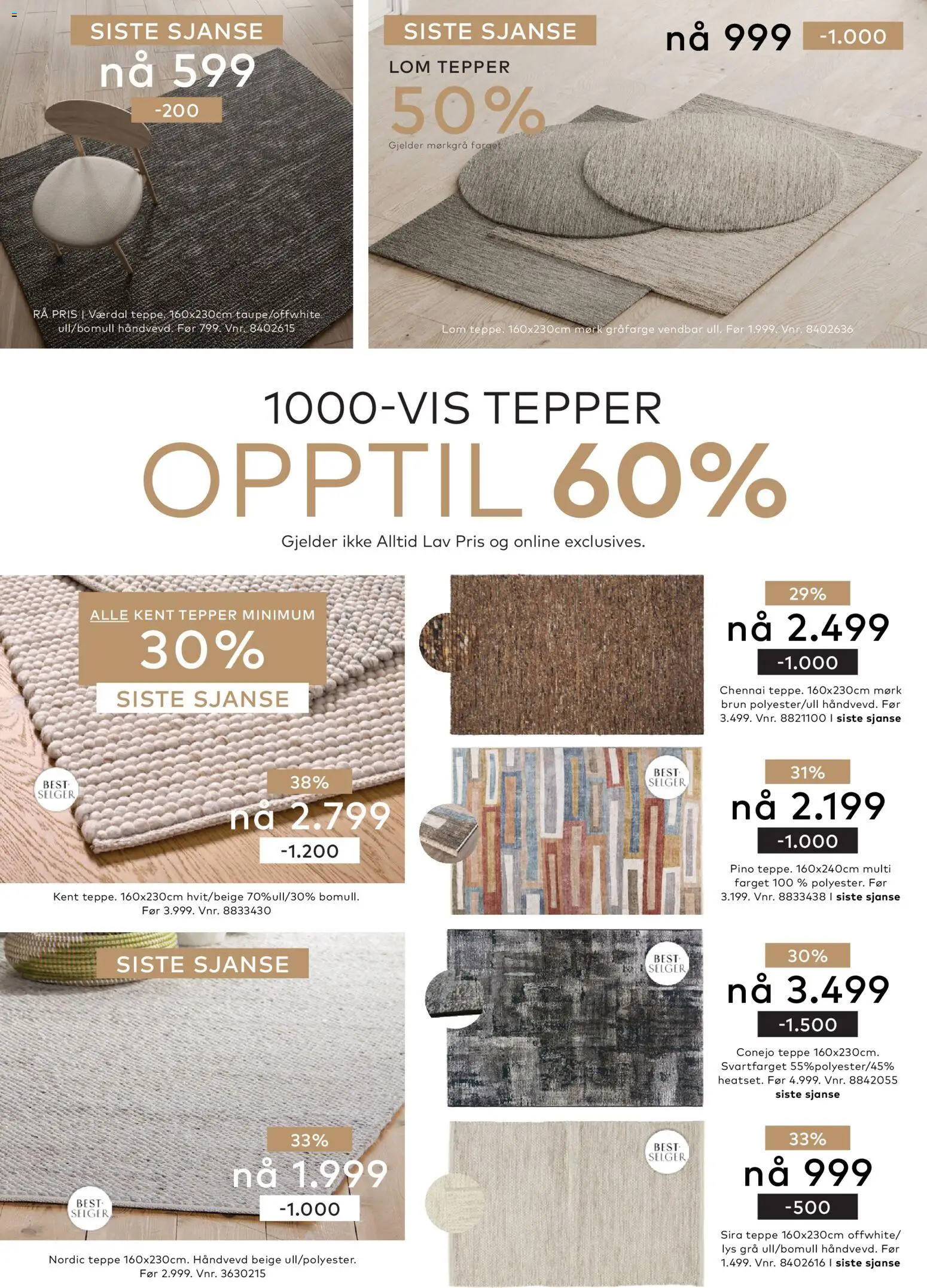 {H1} | Side: 24 | Produkter: Lys, Teppe