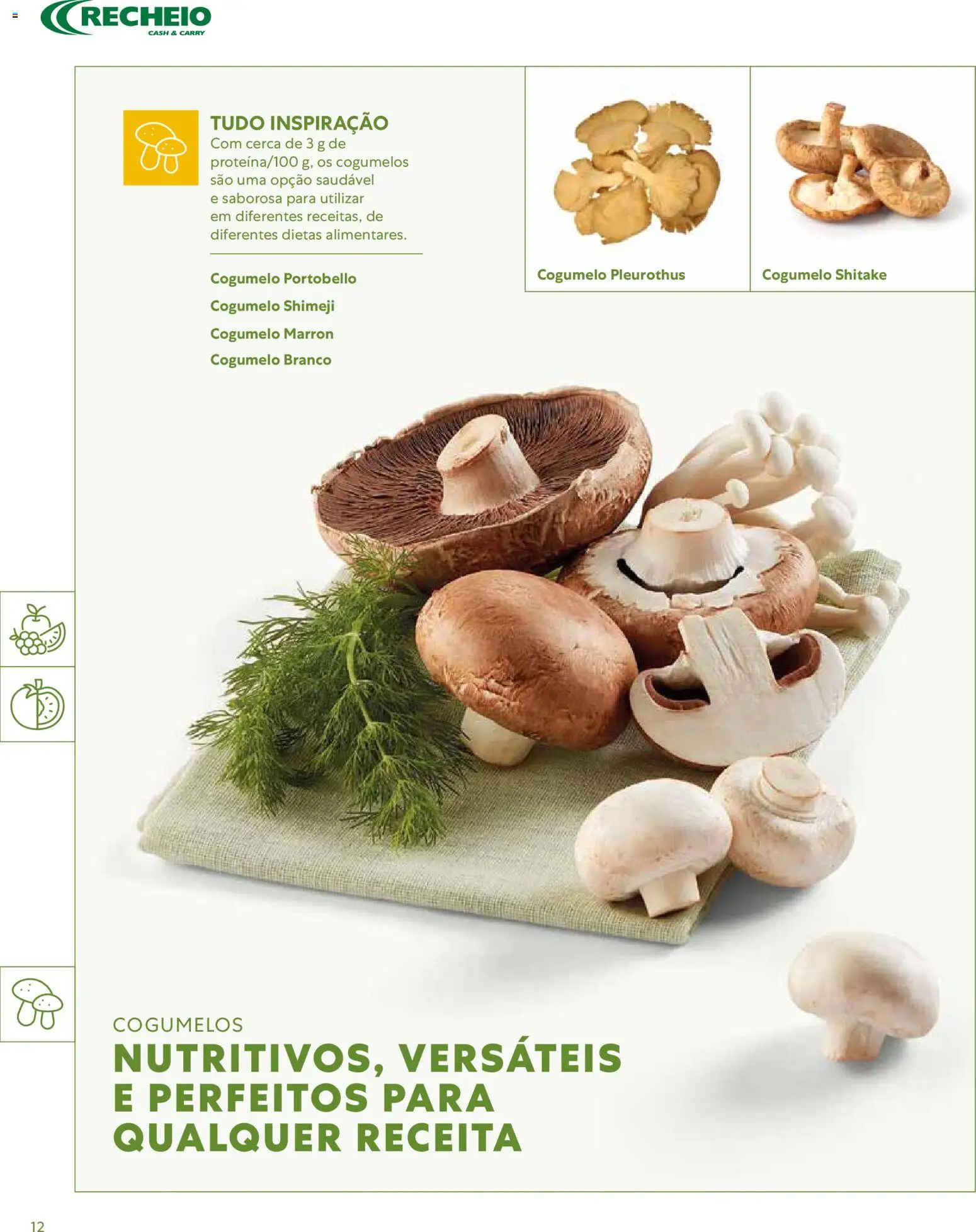 Recheio - Catálogo de Alfragide │ válido de 16.03.2026 | Página: 12 | Produtos: Cogumelos