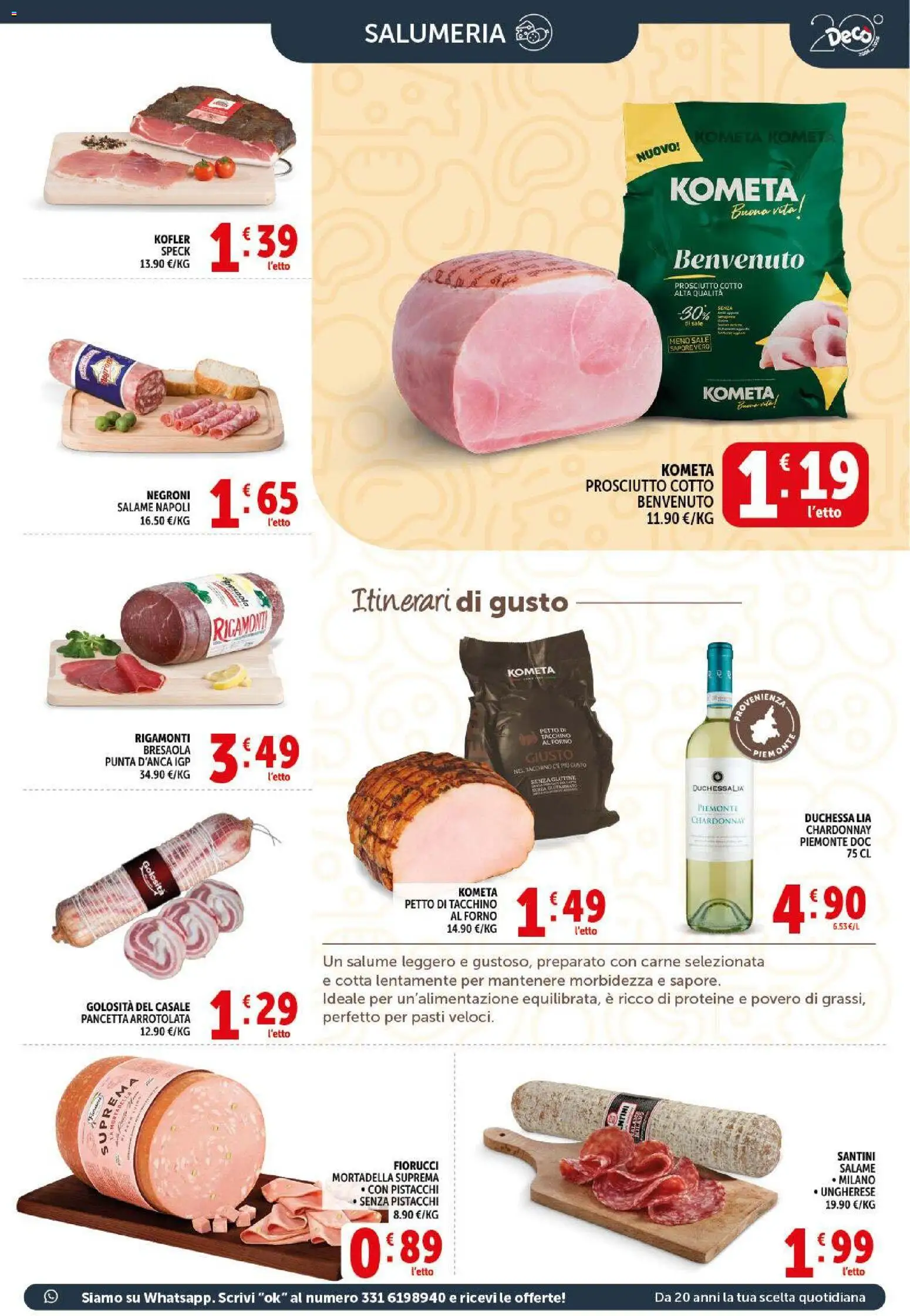 Volantino Decò del 09.04.2026 | Pagina: 5 | Prodotti: Speck, Bresaola, Sale, Pistacchi