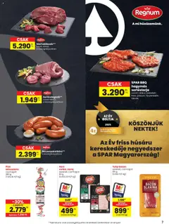 Spar akciós ujság - amely érvényes a következő dátumtól: 26.06.2025 | Oldal: 7