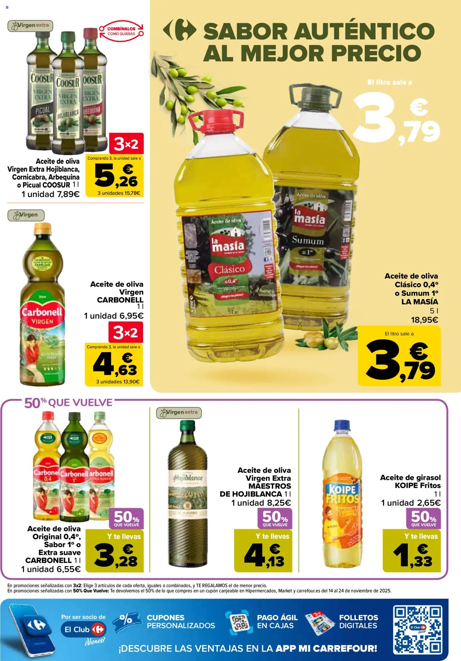 Carrefour folleto │ válido desde el 28.10.2025 | Página: 27 | Productos: Aceite, Té, Aceite de oliva, Aceite de girasol