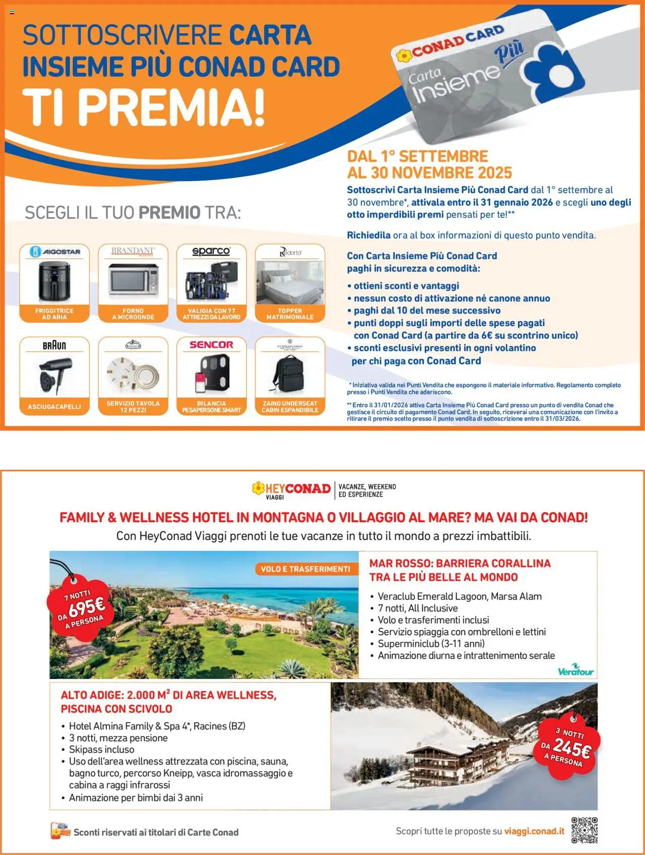 Volantino Conad del 08.10.2025 | Pagina: 27 | Prodotti: Friggitrice ad aria, Tè, Forno, Bagno