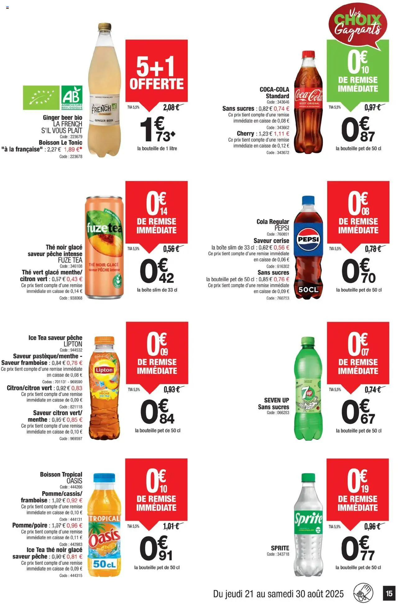  | Page: 15 | Produits: Citron, Citron vert, Menthe, Thé