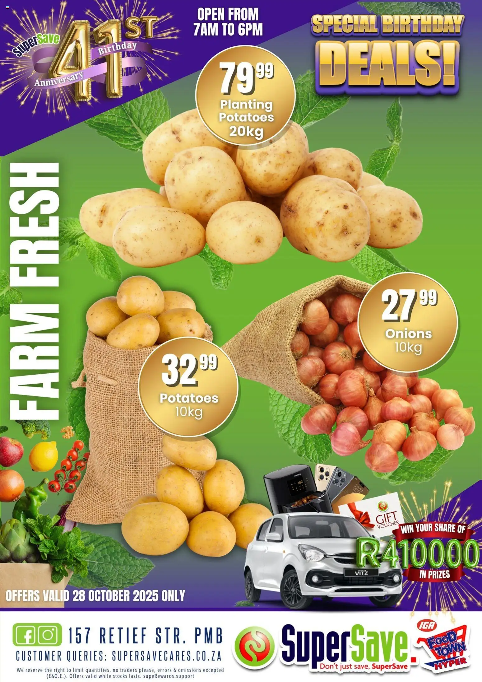 New Super Save catalogue – valid from 28.10.2025 | Page: 1 | Products: Potatoes, Onions