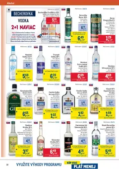 Metro leták platný od 11.02.2026 | Strana: 32 | Produkty: Becherovka, Borovička, Cola, Nicolaus vodka