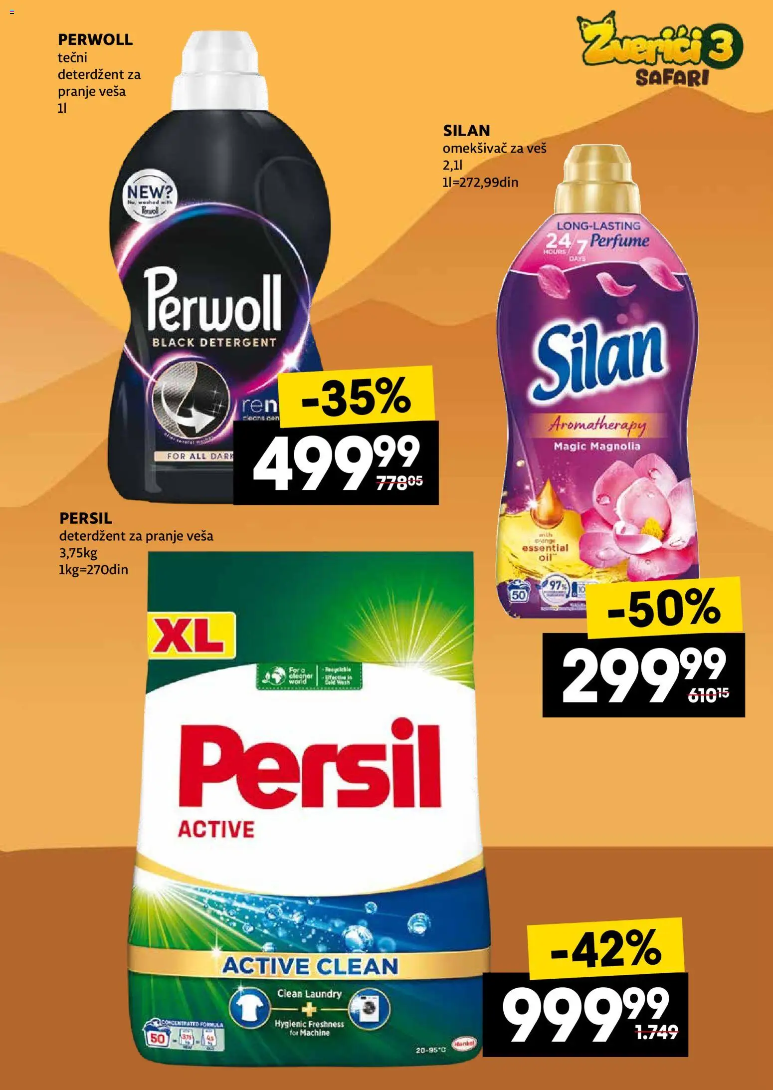 Idea katalog - važi od 20.04.2026 | Strana: 15 | Proizvode: Tečni deterdžent, Perwoll, Silan, Persil