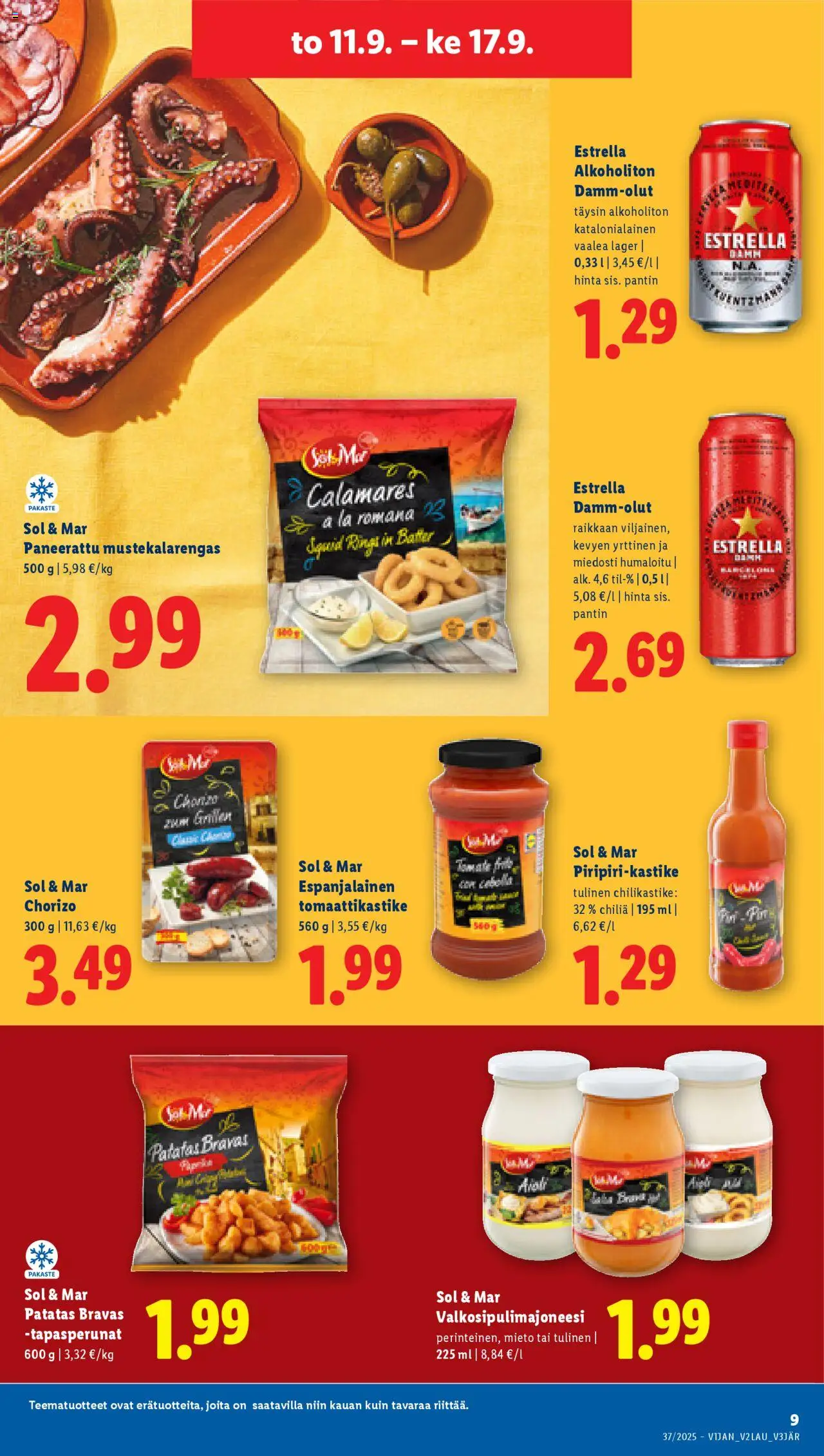 Lidl tarjoukset - Rovaniemi – voimassa 11.09.2025 alkaen | Sivu: 11 | Tuotteet: Chilikastike, Chorizo, Tomaattikastike