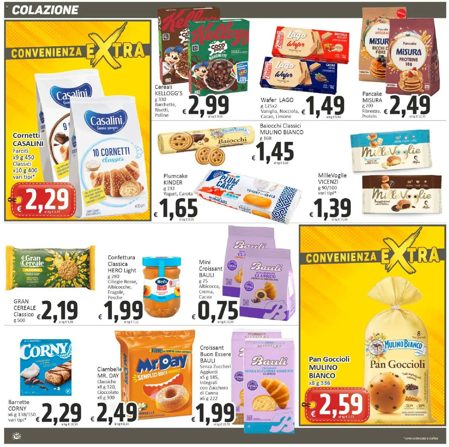 Volantino Paghi Poco del 19.01.2026 | Pagina: 10 | Prodotti: Ciambelle, Zucchero, Scaffale, Plumcake