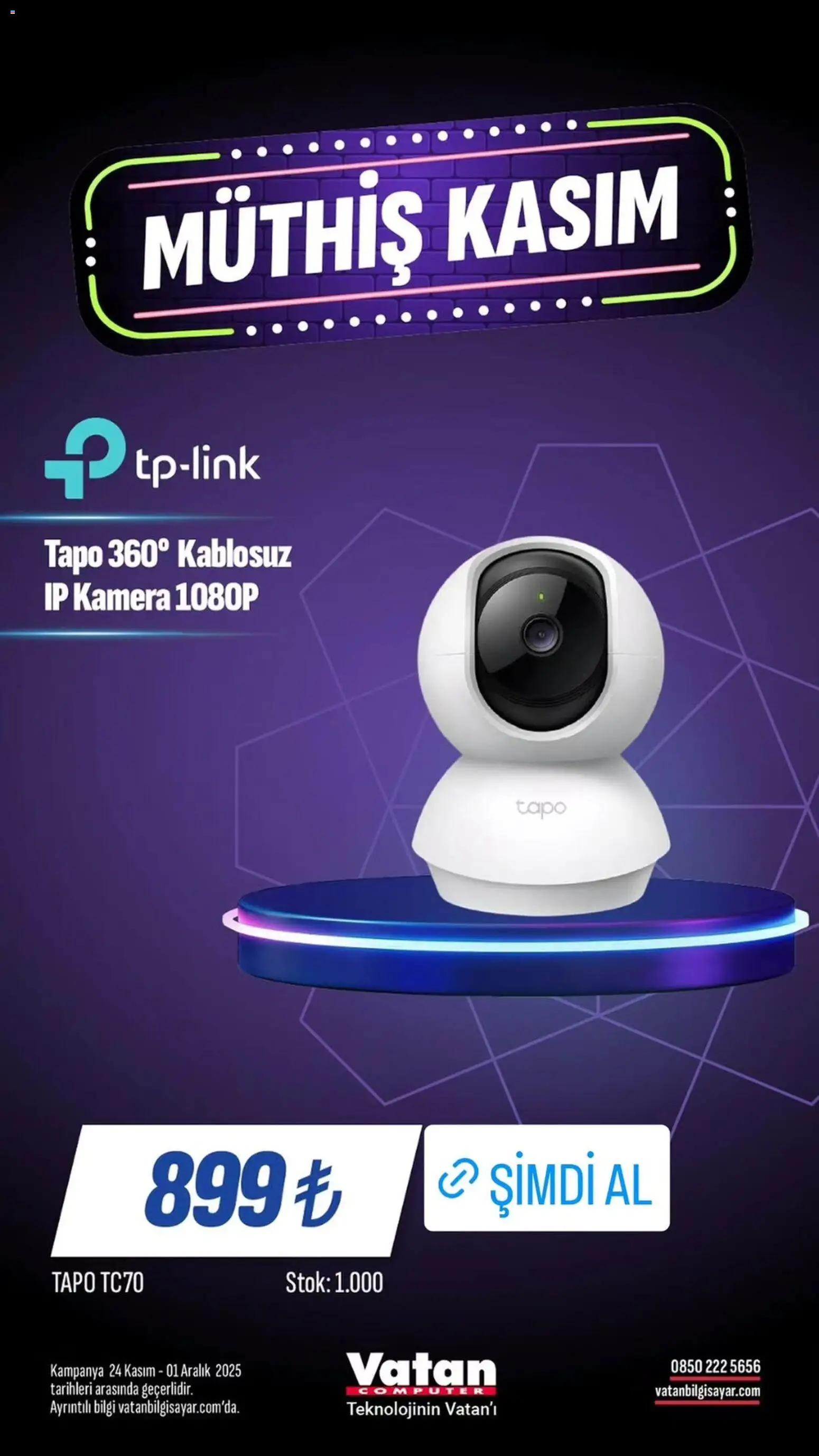 Vatan Bilgisayar Black Friday - 24.11.2025 tarihinden itibaren geçerlidir | Sayfa: 15 | Ürünler: Kamera