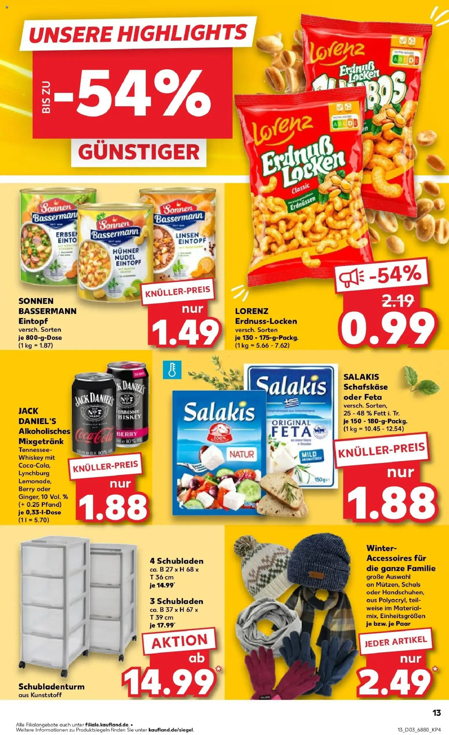 Kaufland prospekt St. Ingbert	 – gültig ab 15.01.2026 | Seite: 13 | Produkte: Coca cola, Cola, Salakis, Schafskase