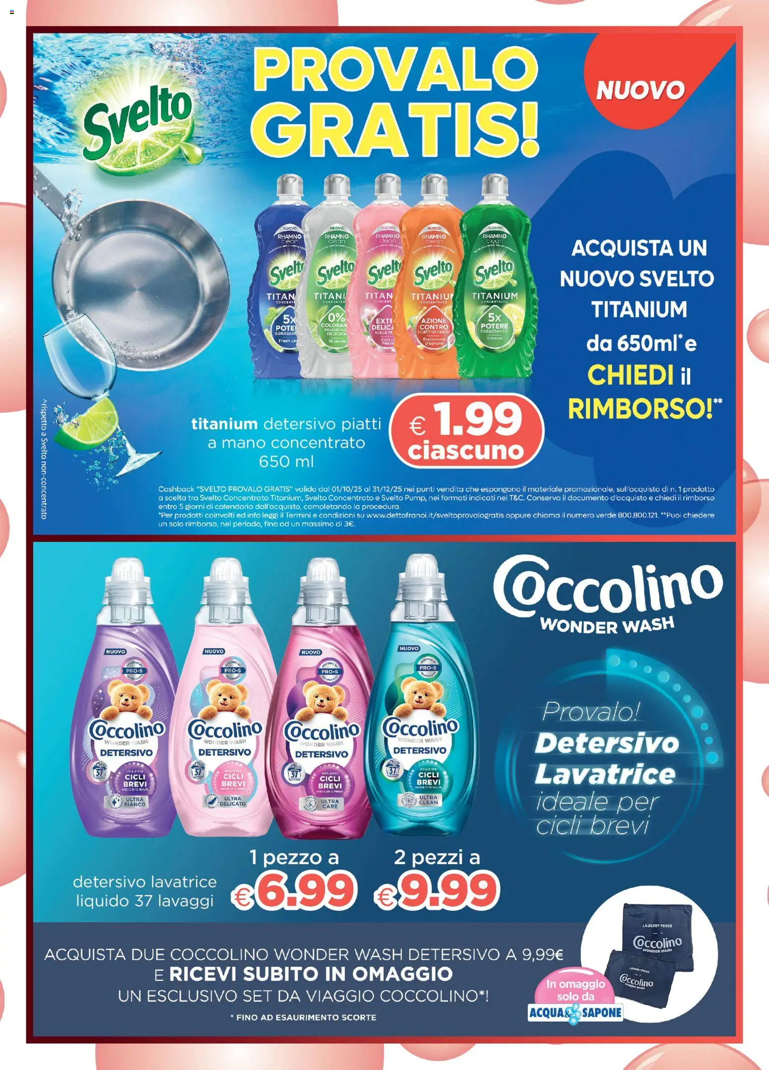 Volantino Acqua e Sapone del 23.11.2025 | Pagina: 4 | Prodotti: Sapone, Lavatrice