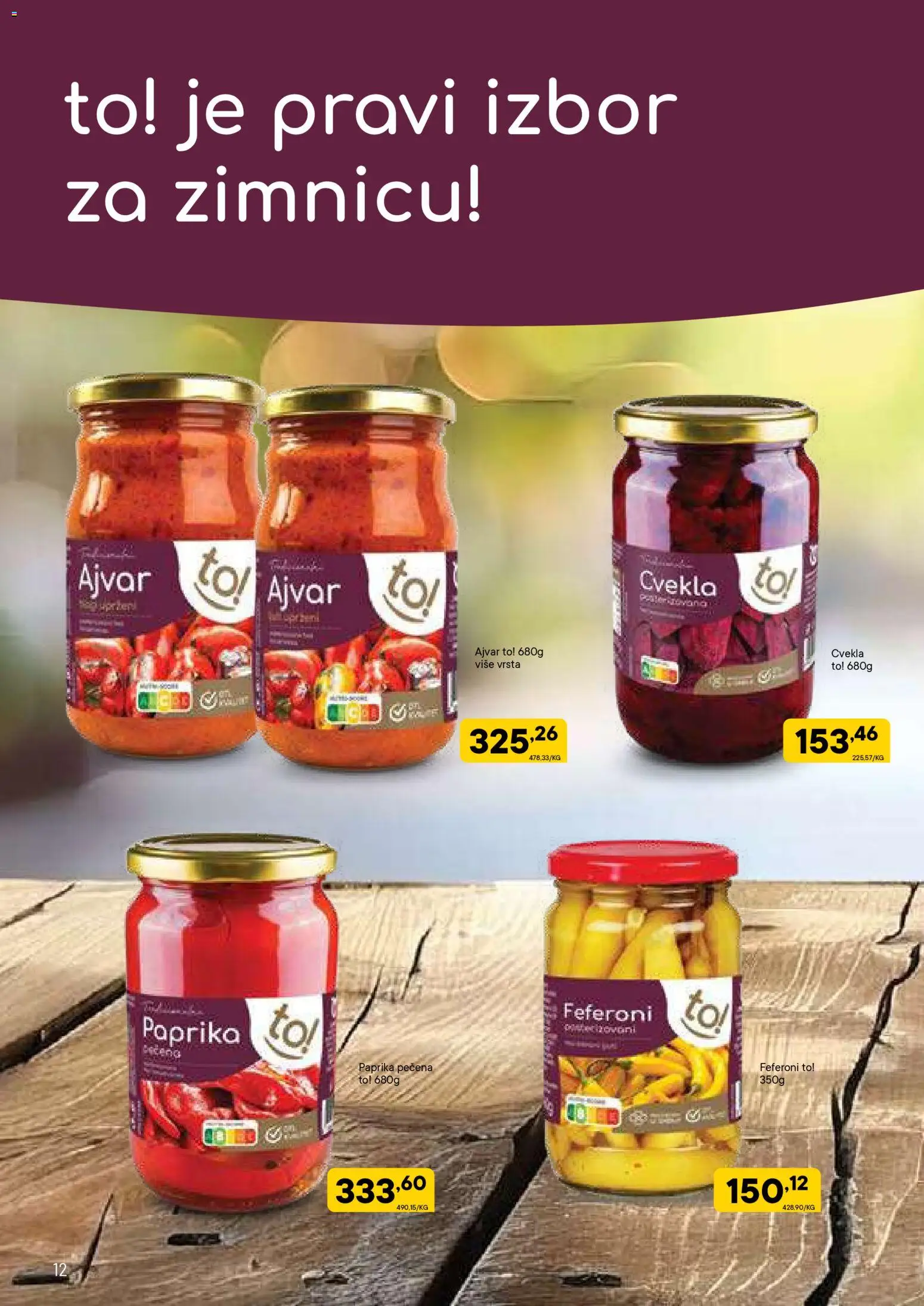 PerSu katalog - važi od 29.01.2026 | Strana: 12 | Proizvode: Ajvar, Cvekla, Paprika, Feferoni
