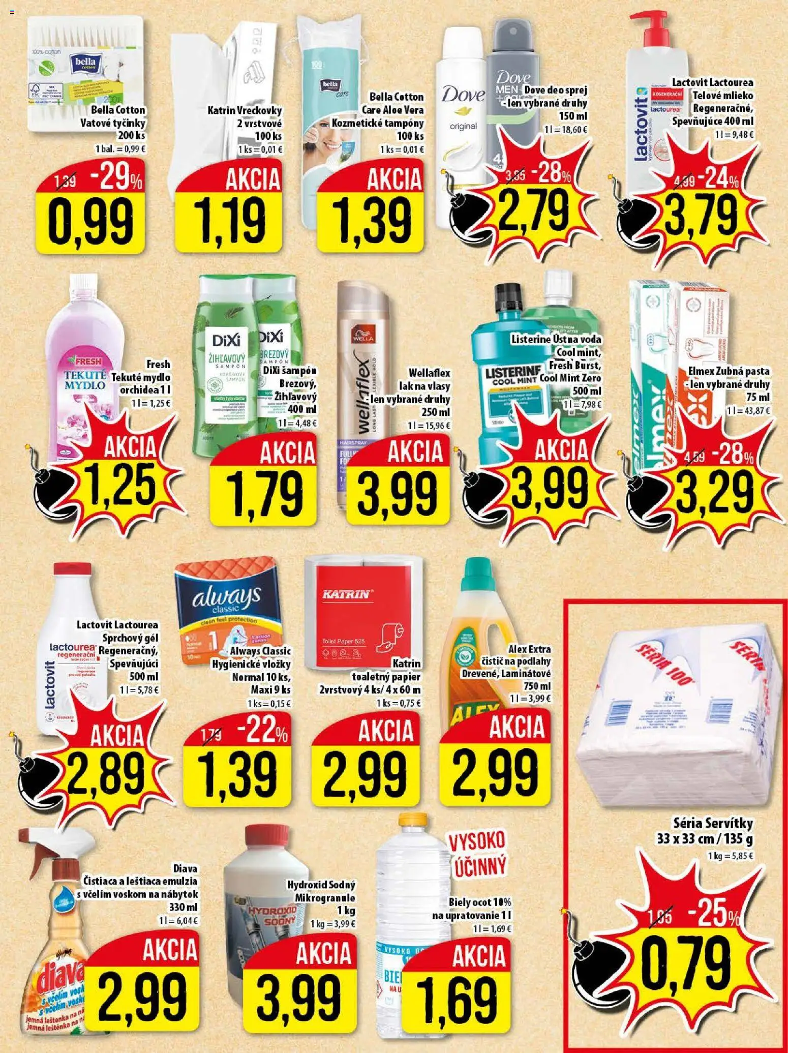 Nové Klas akcie – leták je platný od 01.12.2025 | Strana: 22 | Produkty: Nábytok, Šampón, Telové mlieko, Ocot