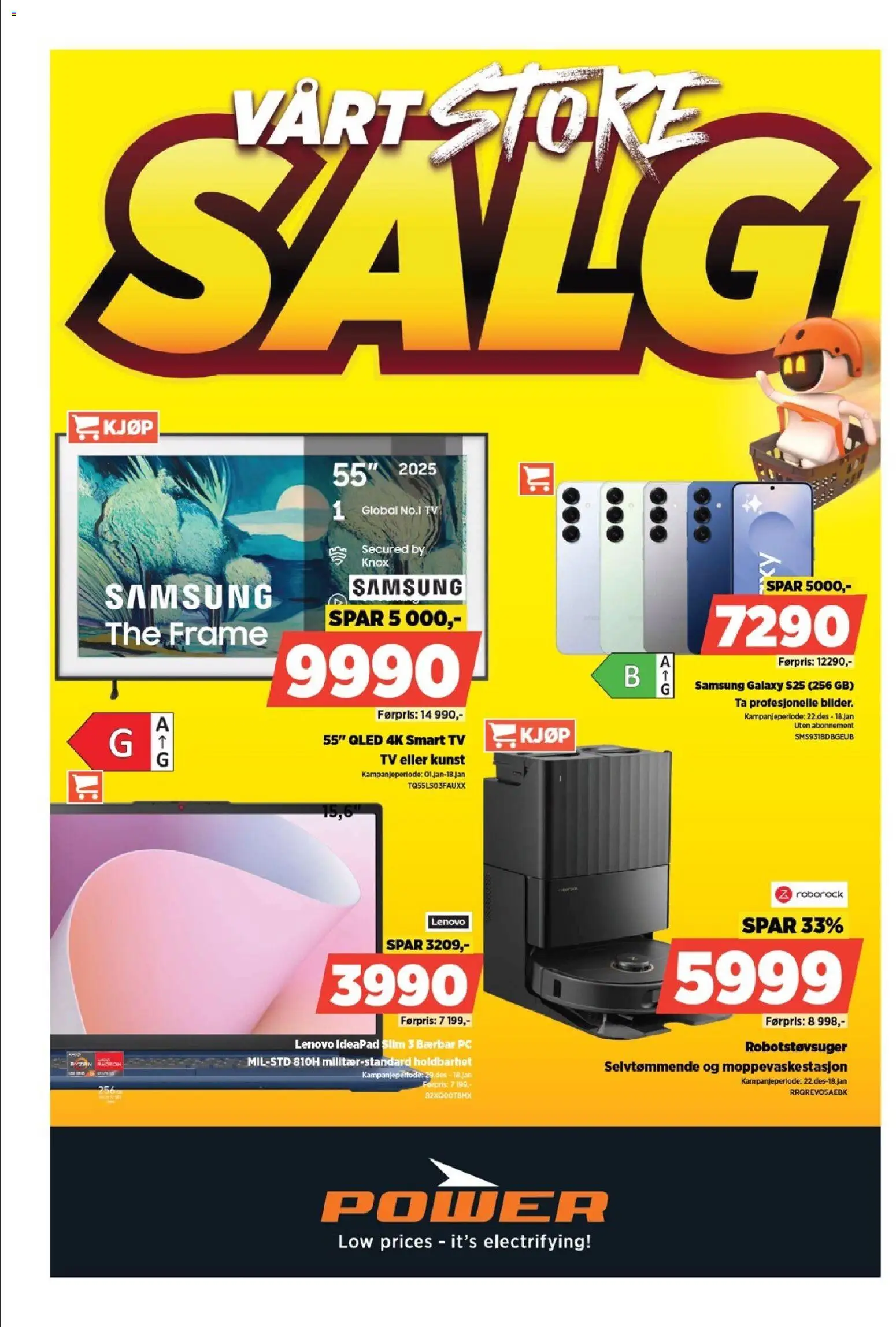 {H1} | Side: 1 | Produkter: Robotstøvsuger, Pc, Thon en boite, Tv