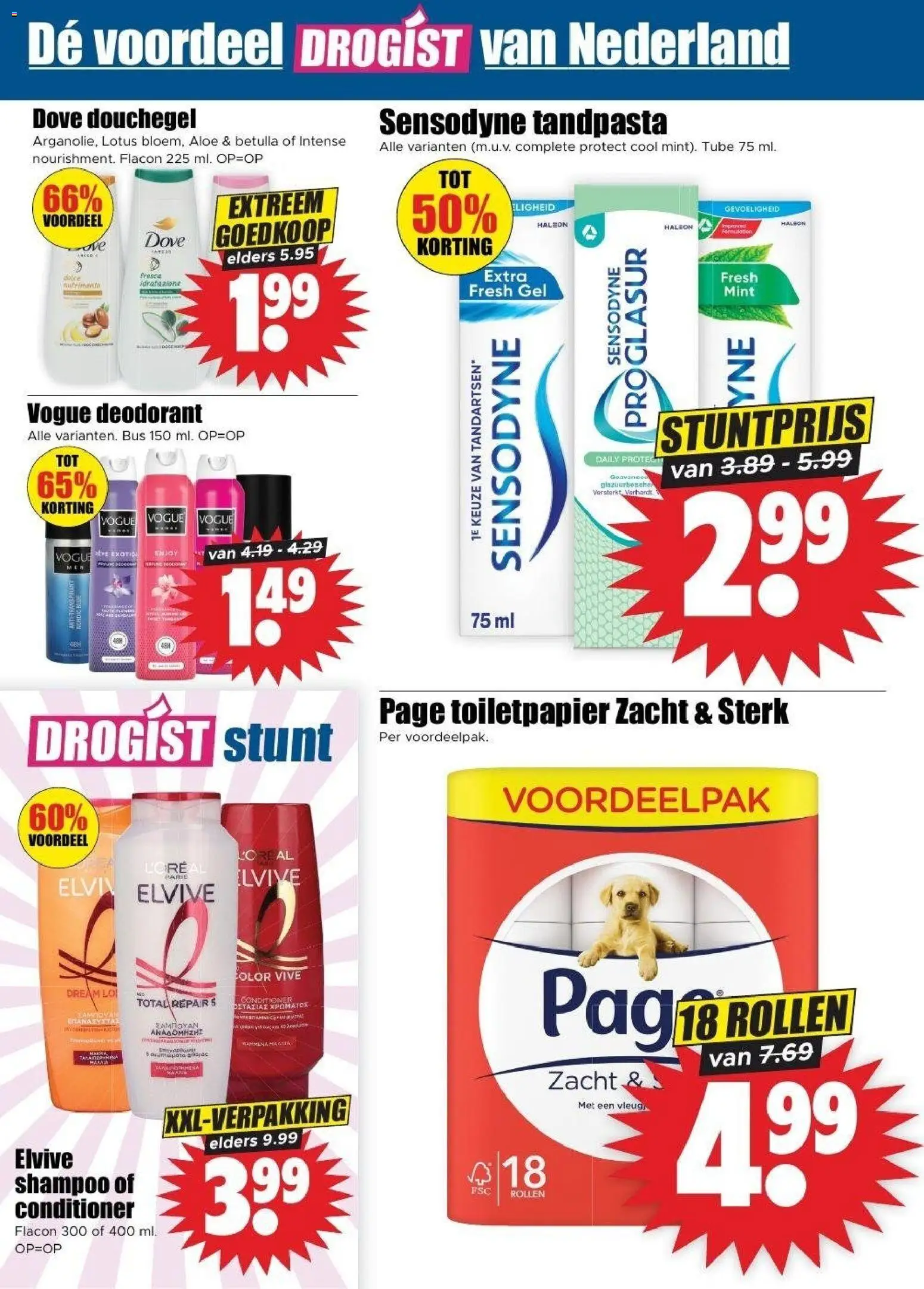 {H1} | Pagina: 26 | Producten: Toiletpapier, Conditioner, Deodorant, Tandpasta