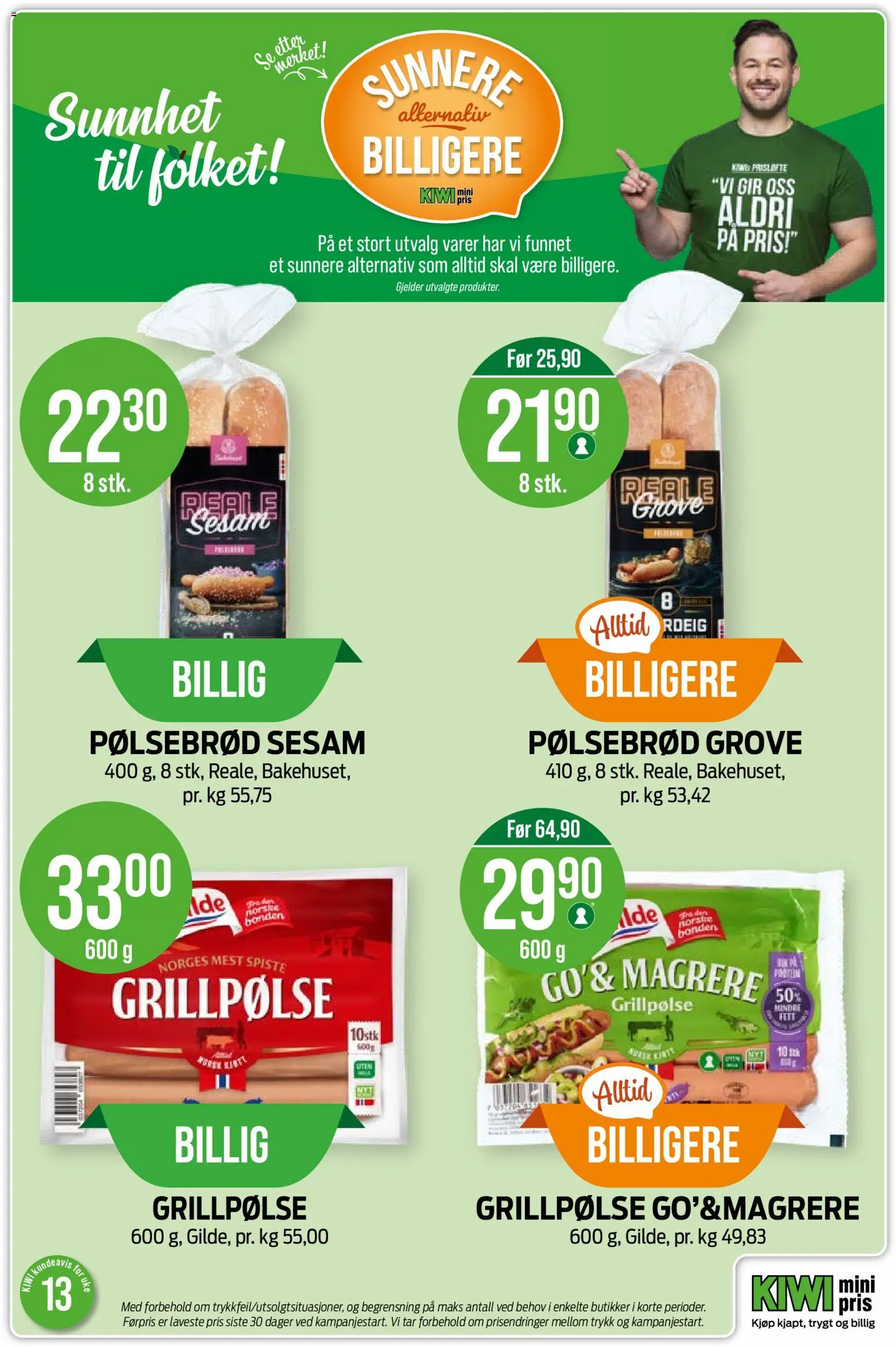 {H1} | Side: 20 | Produkter: Kiwi, Pølsebrød