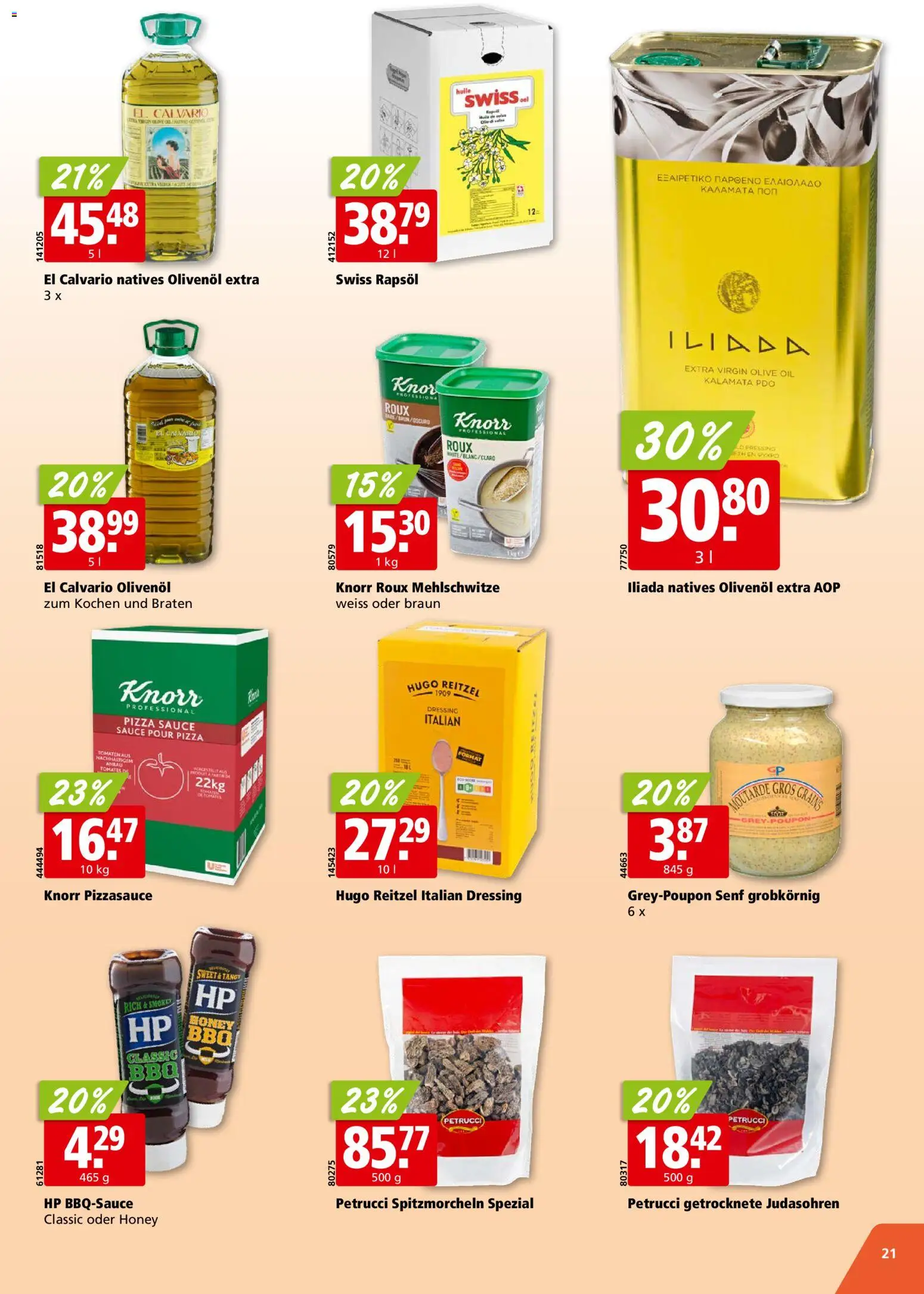 Aligro Aktionen – gültig ab 03.11.2025 | Seite: 21 | Produkte: Rapsöl, Dressing, Pizza, HP