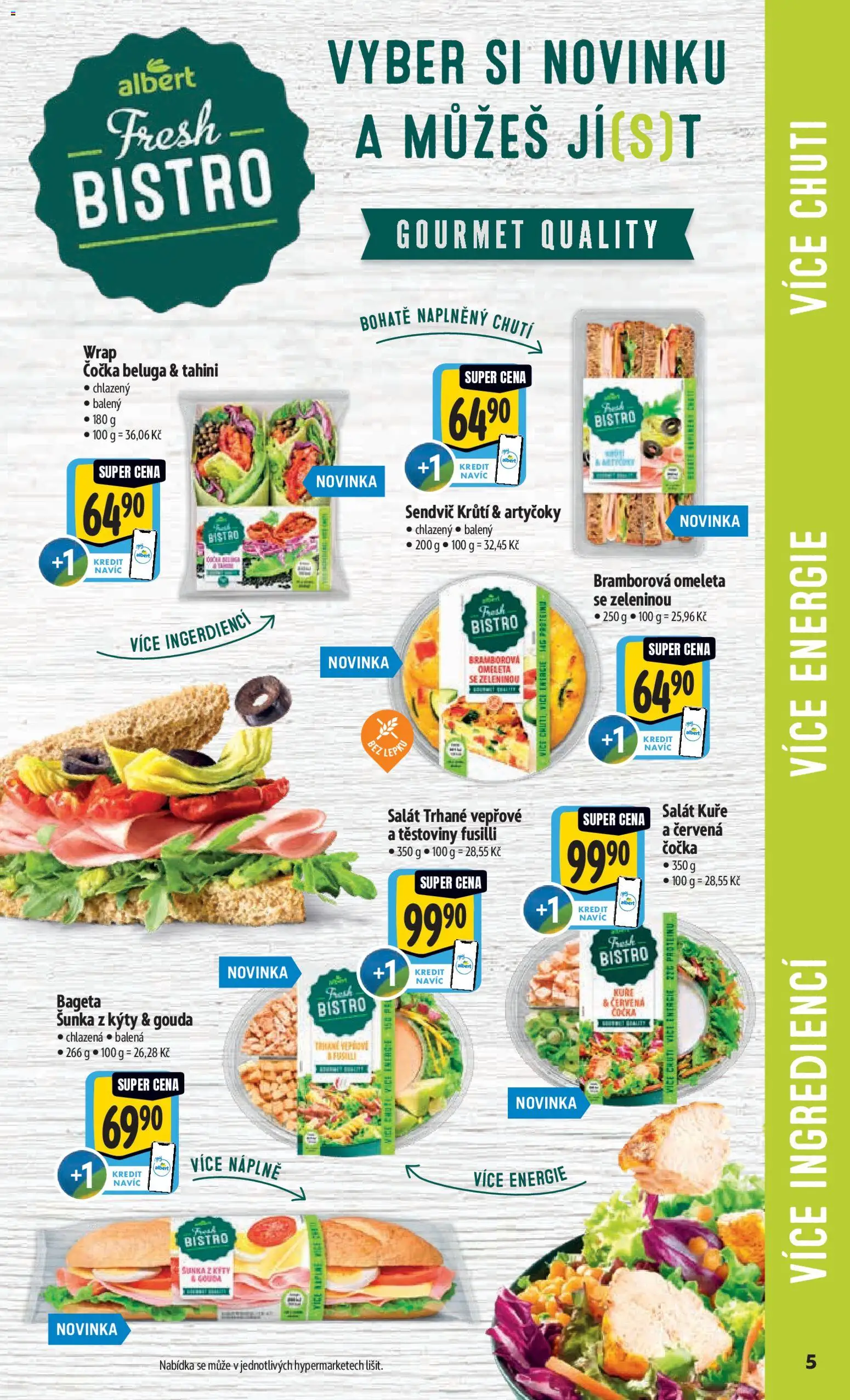 Albert leták - Hypermarket od 28.01.2026 | Strana: 11 | Produkty: Gourmet, Artyčoky, Bageta, Tahini