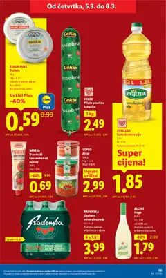 RADENSKA Gazirana mineralna voda, 6 x 1.5 l, Povratna naknada uključena je u cijenu - Pregled kataloga iz trgovine Lidl, vrijedi od 02.03.2026 | Stranica: 59