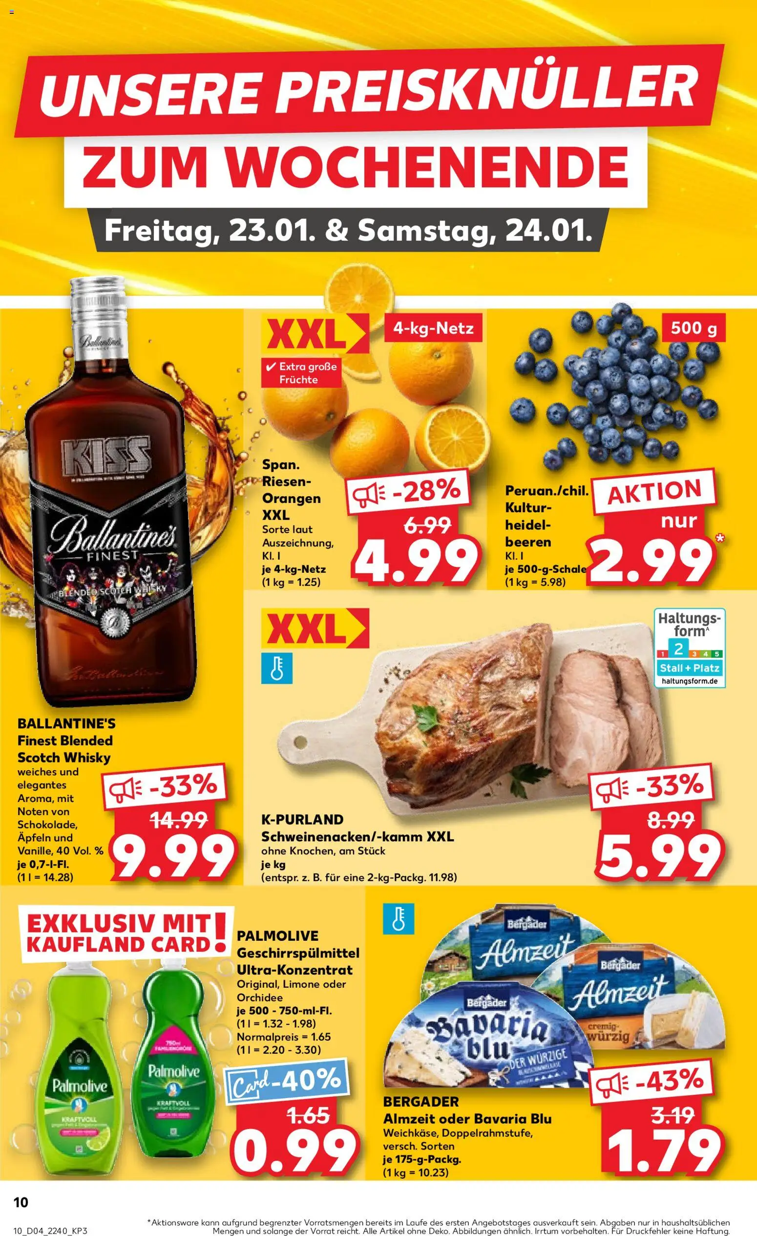 Kaufland prospekt Stuttgart	 – gültig ab 22.01.2026 | Seite: 10 | Produkte: Whisky, Orchidee, Orangen, Geschirrspülmittel