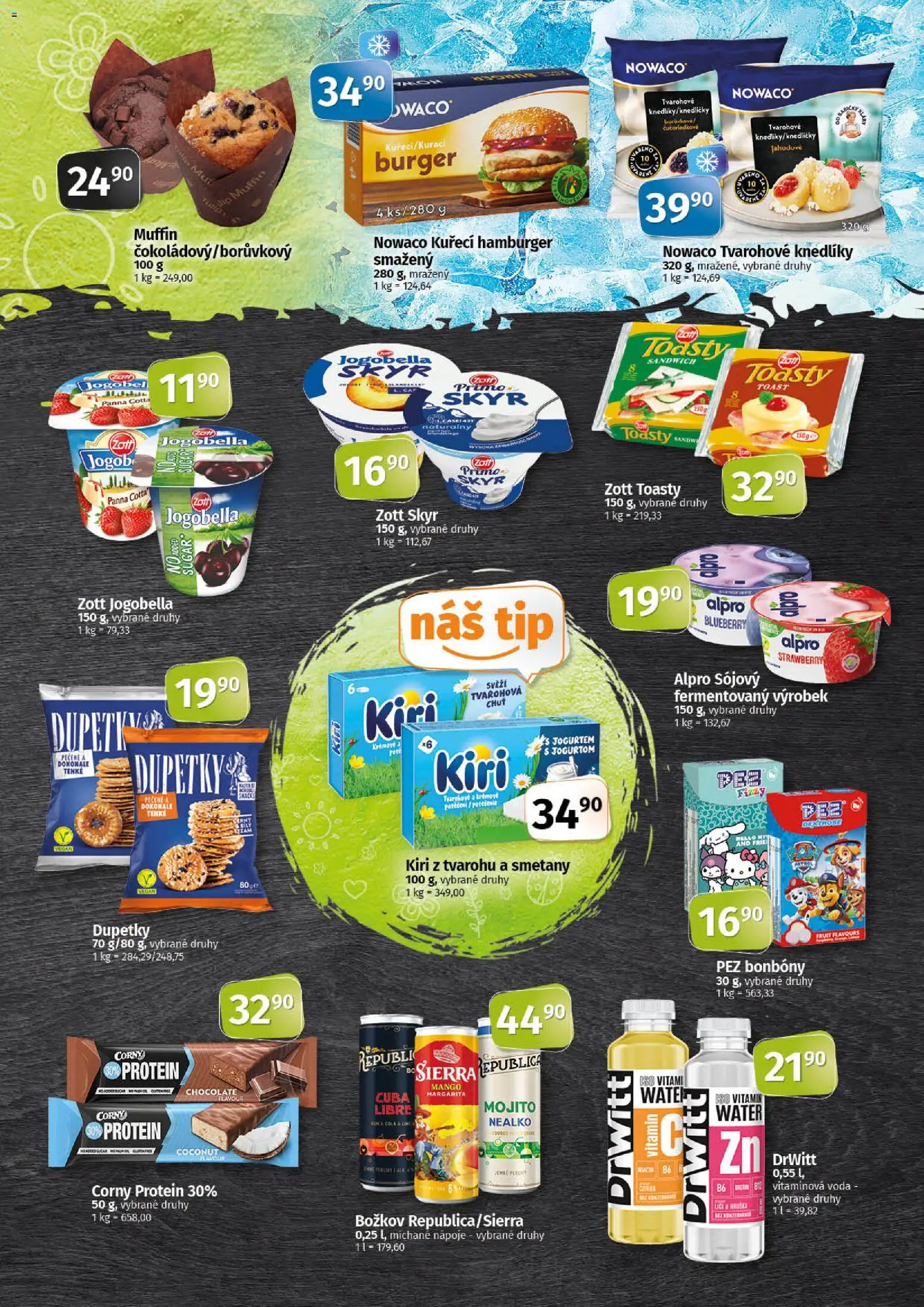 Coop leták - Tip Extra od 29.04.2026 | Strana: 3 | Produkty: Burger, Voda, Panna cotta, Mojito