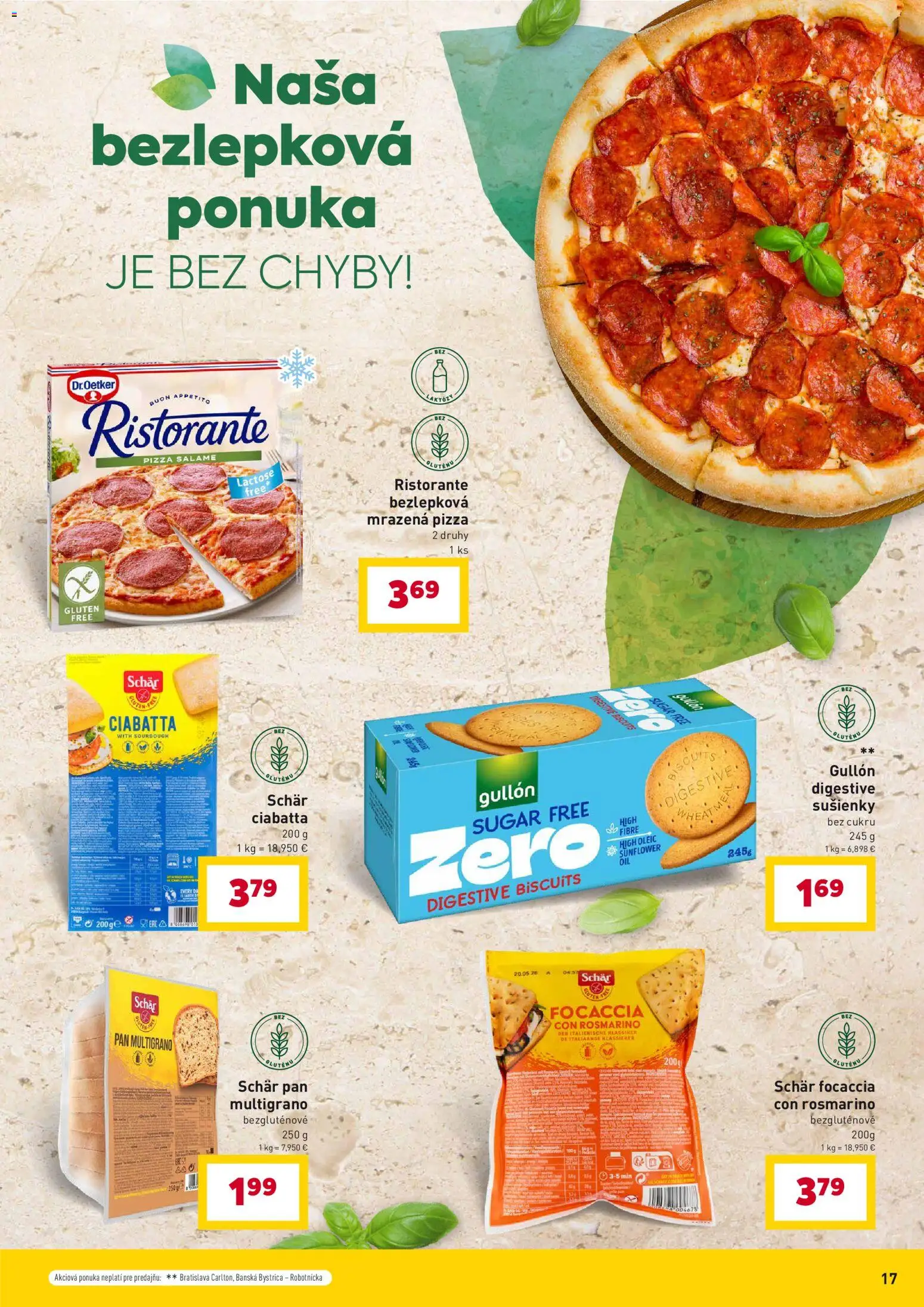 Nové Billa akcie – leták je platný od 07.04.2026 | Strana: 17 | Produkty: Pizza