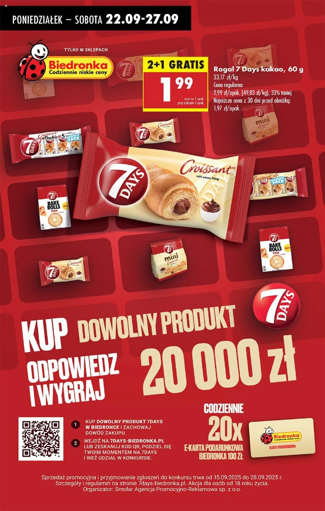 Biedronka gazetka od 22.09.2025 | Strona: 61 | Produkty: Karta, Pizza