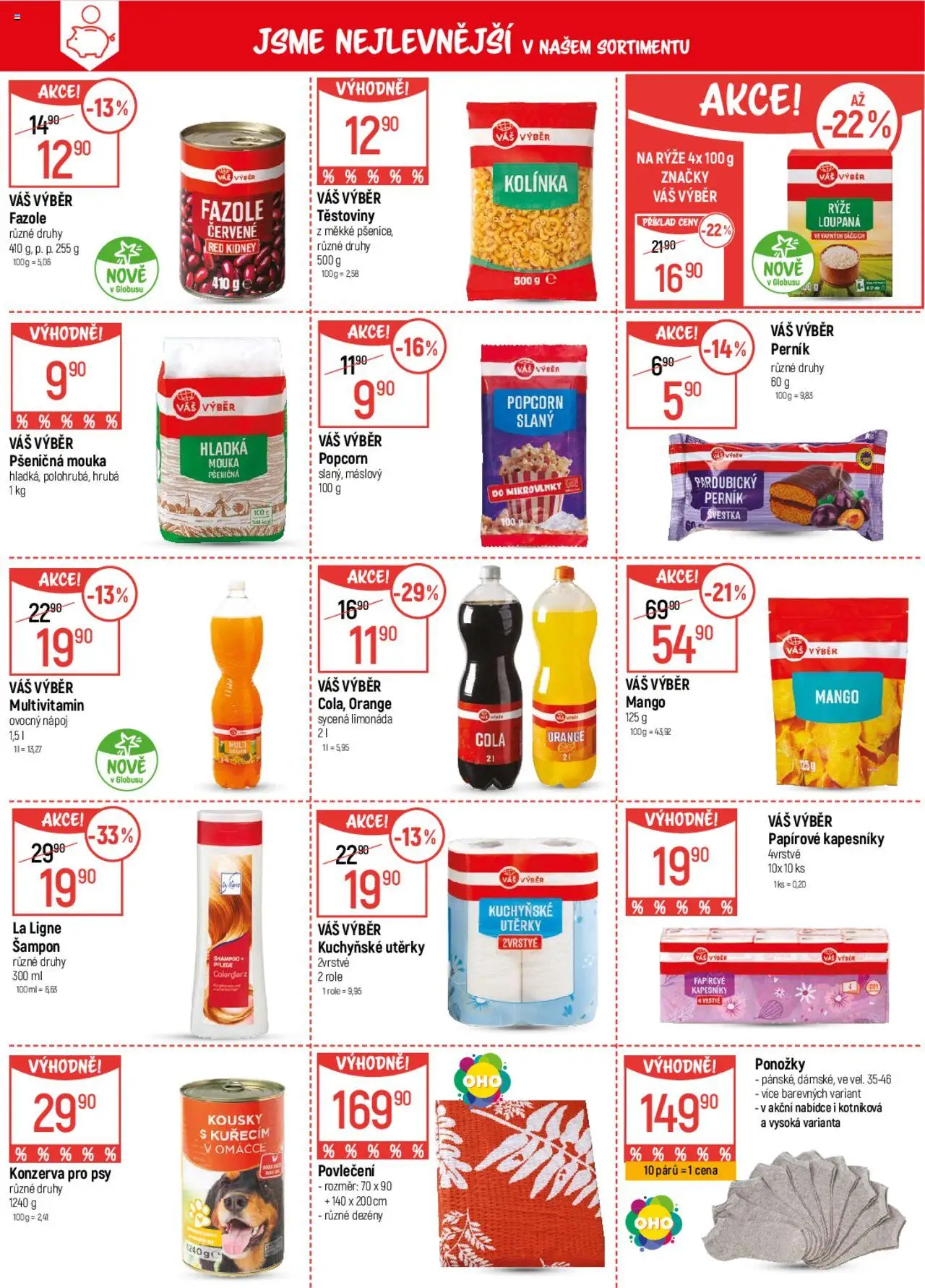 Globus leták od 15.10.2025 | Strana: 4 | Produkty: Kuchyňské utěrky, Mikrovlnky, Konzerva pro psy, Cola