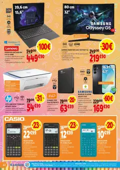 E.leclerc katalog vse za šolo │ velja od 30.07.2025 | Stran: 22 | Izdelki: Prenosni racunalnik, Racunalnik, Tiskalnik, Kamera
