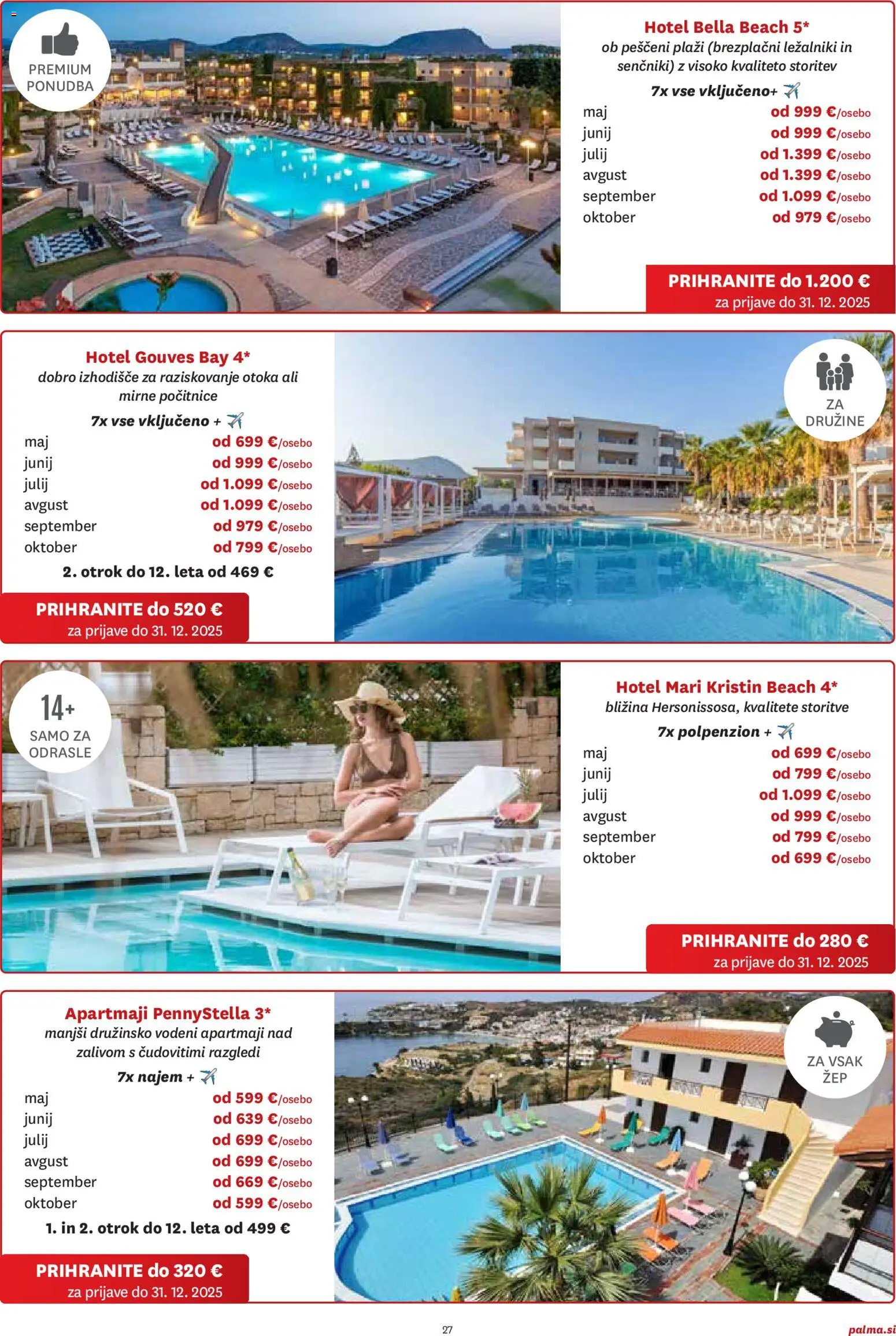 Novi Palma katalog ponudbe – veljaven od 06.11.2025 | Stran: 27