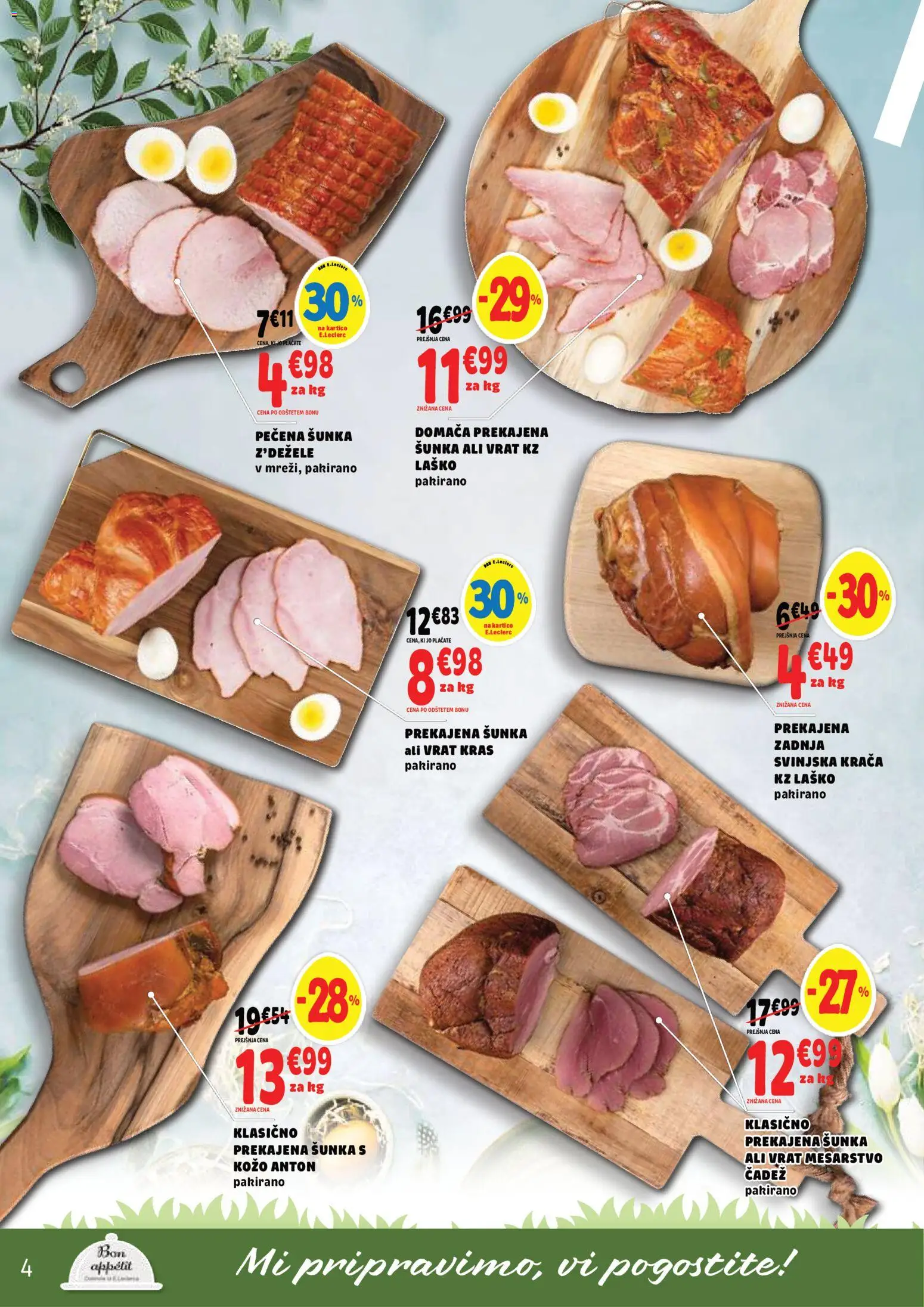 Novi E.leclerc katalog ponudbe – veljaven od 25.03.2026 | Stran: 4 | Izdelki: Sunka