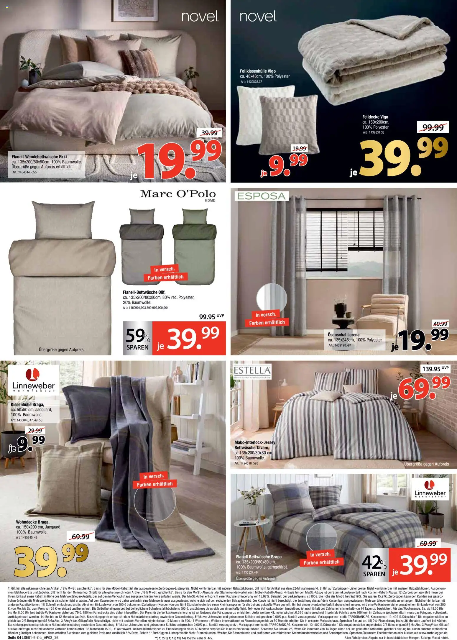 Zurbrüggen Große Marken-Sensation – gültig ab 17.01.2026 | Seite: 4 | Produkte: Bettwäsche, Uhr