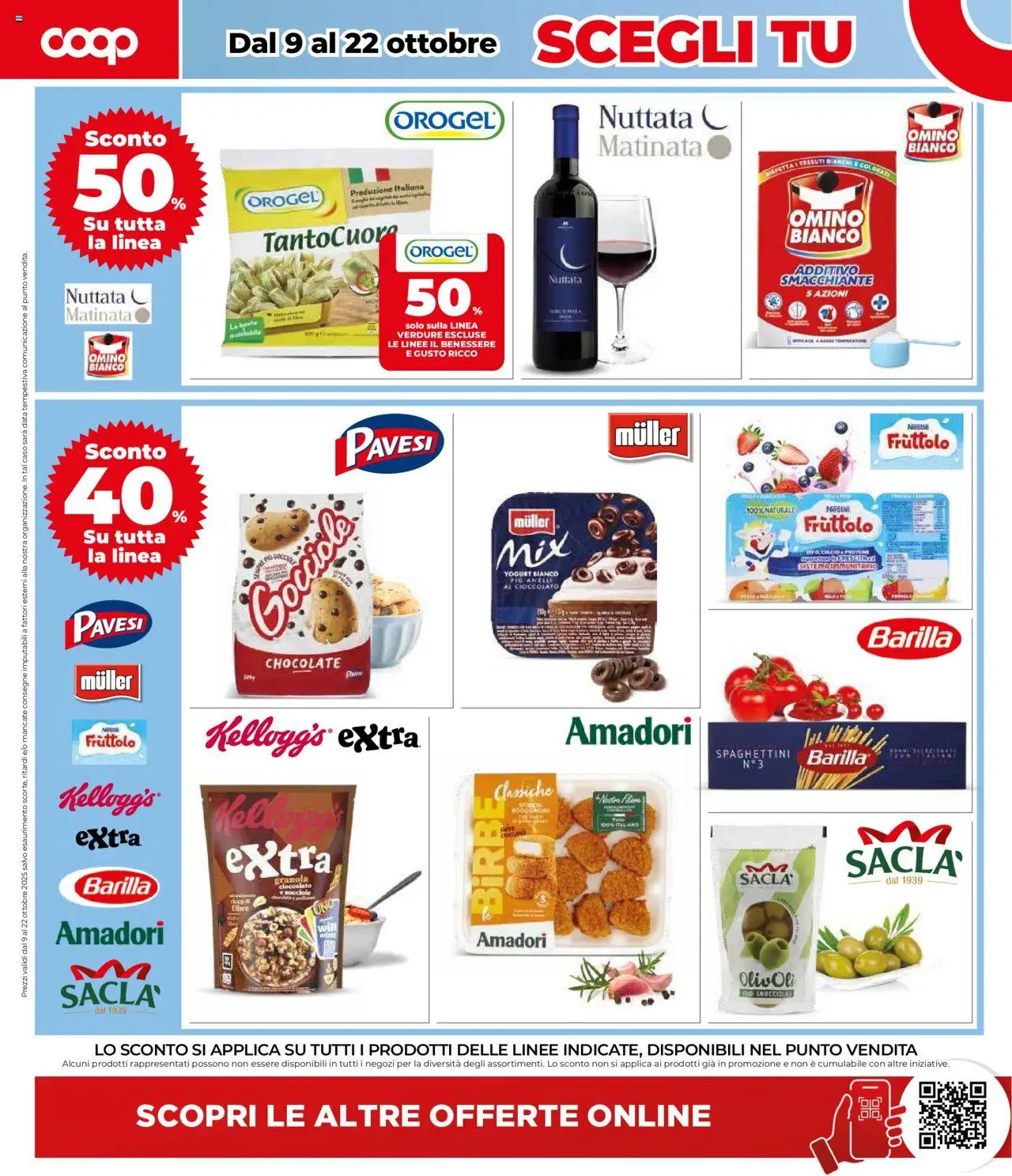 Volantino COOP del 09.10.2025 | Pagina: 2 | Prodotti: Yogurt, Cioccolato, Verdure, Data