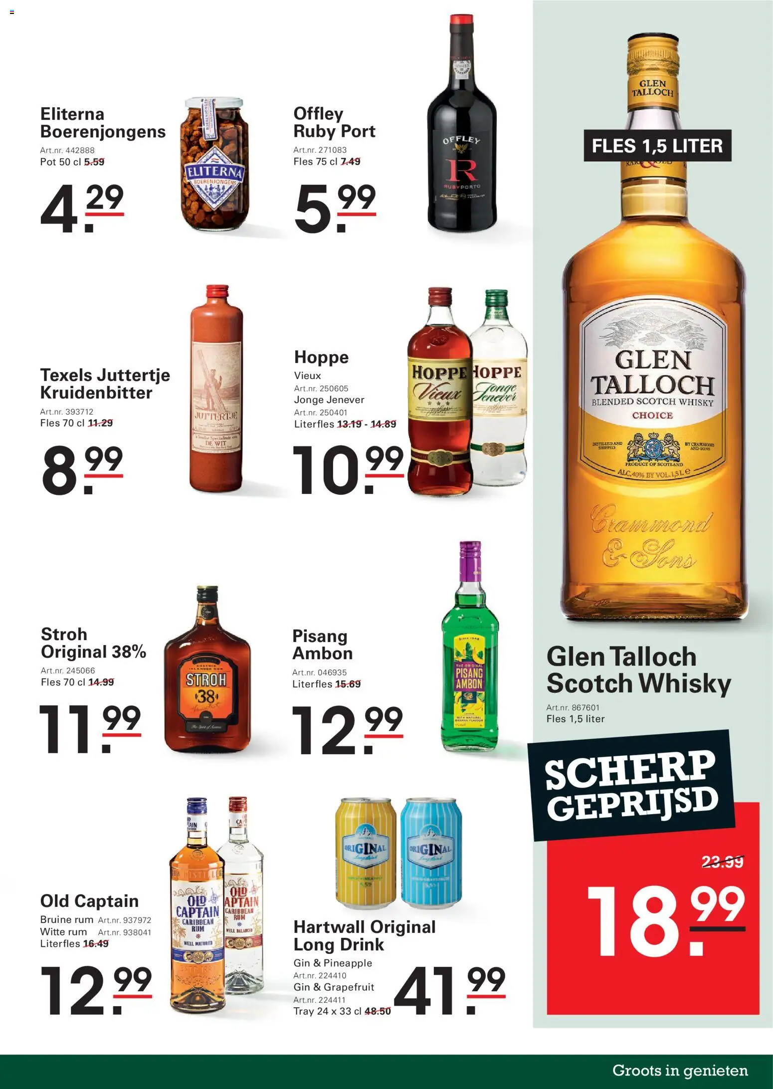 {H1} | Pagina: 9 | Producten: Grapefruit, Pot, Gin, Whisky