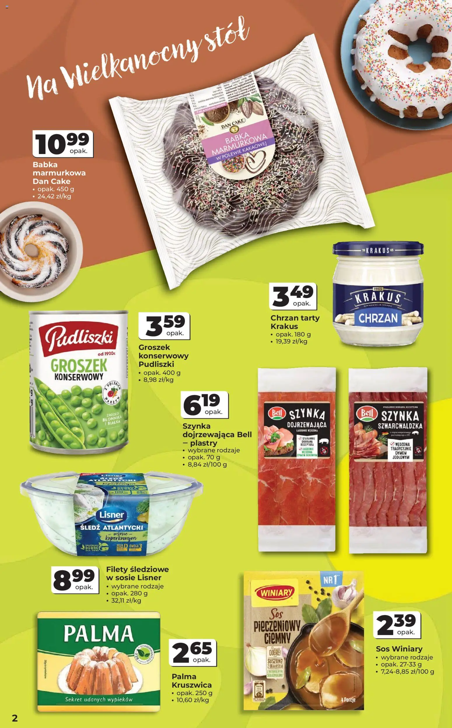 Odido gazetka od 18.03.2026 | Strona: 2 | Produkty: Stół, Groszek konserwowy, Chrzan, Sos