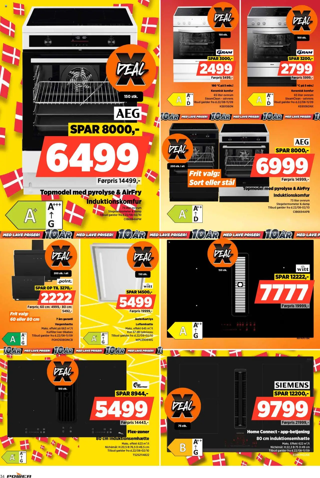Power Tilbudsavis gyldig fra 22.08.2025 | Side: 34 | Produkter: Komfur
